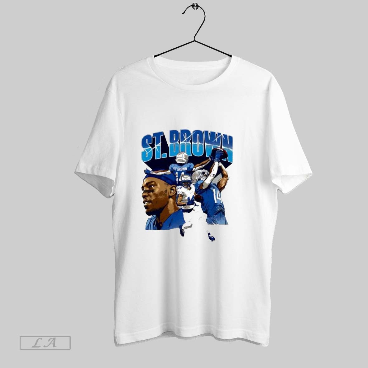 Original Amon Ra St Brown Detroit Collage Vintage - Adult & Kids T-Shirts, Sweatshirts & Hoodies apparel design preview 1