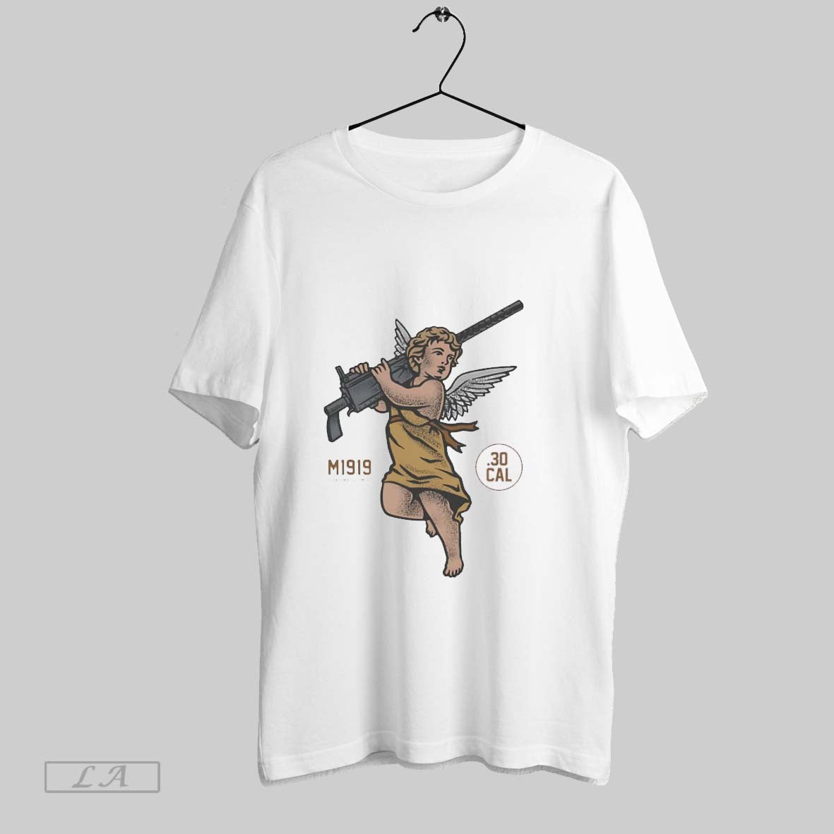Original Angel Gun M1919 - Adult & Kids T-Shirts, Sweatshirts & Hoodies apparel design preview 1