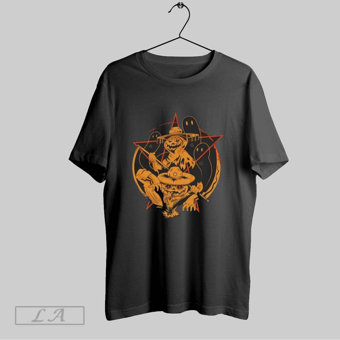 Original Angry Cops Sergeant Jack O Lantern - Adult & Kids T-Shirts, Sweatshirts & Hoodies apparel design preview 1