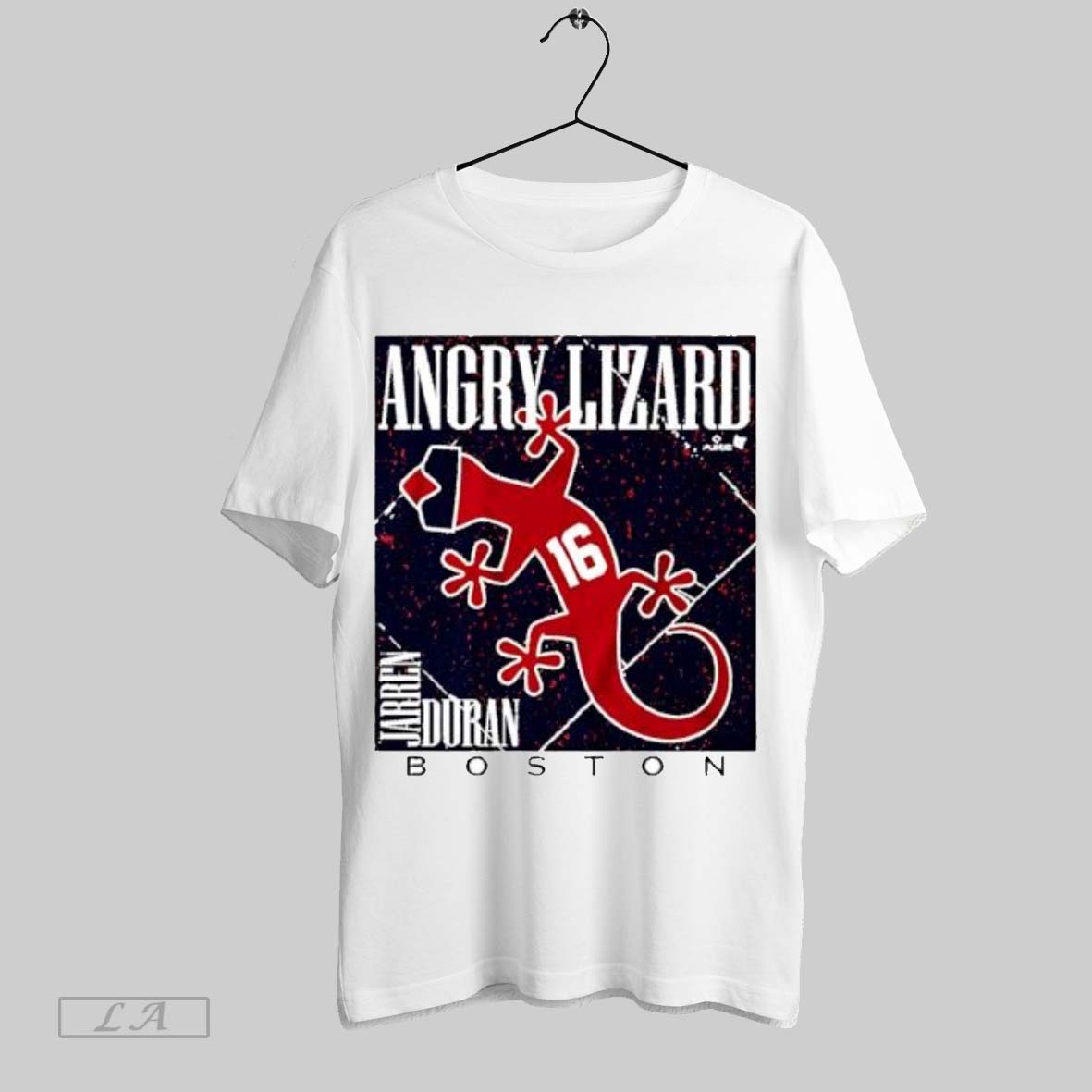 Original Angry Lizard Jarren Duran 16 Boston Red Sox - Adult & Kids T-Shirts, Sweatshirts & Hoodies apparel design preview 1