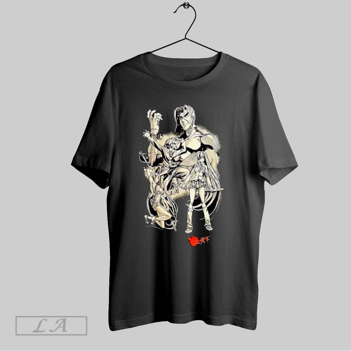 Original Anime Character Group Japanese Text - Adult & Kids T-Shirts, Sweatshirts & Hoodies apparel design preview 1