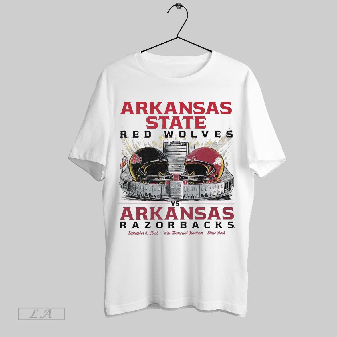 Original Arkansas State Red Wolves Vs Razorback - Adult & Kids T-Shirts, Sweatshirts & Hoodies apparel design preview 1