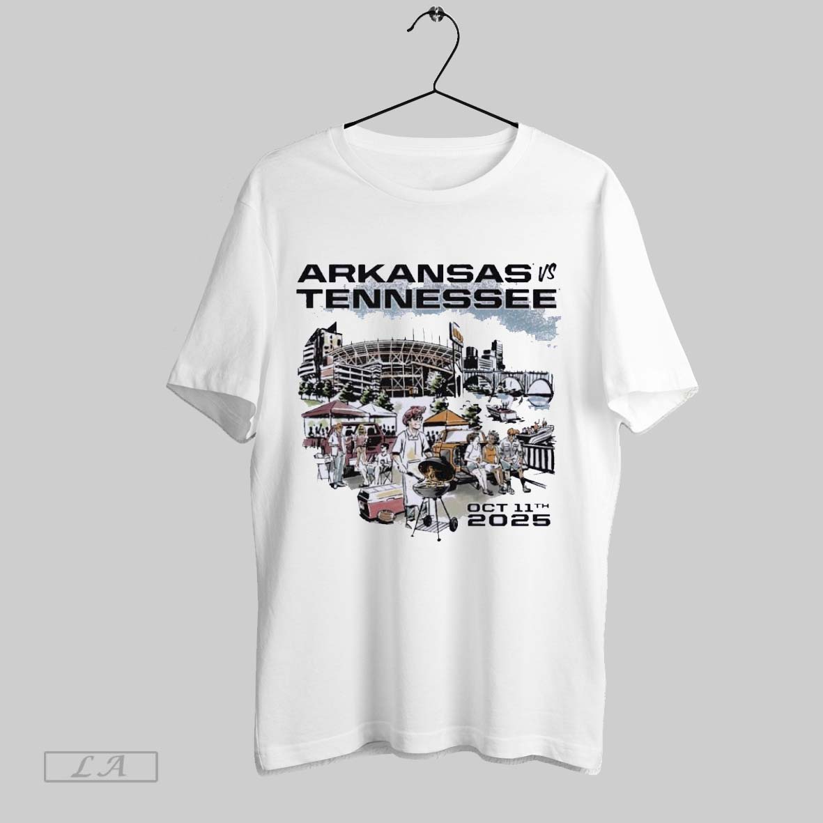 Original Arkansas Vs Tennessee Game Day 2025 October - Adult & Kids T-Shirts, Sweatshirts & Hoodies apparel design preview 1