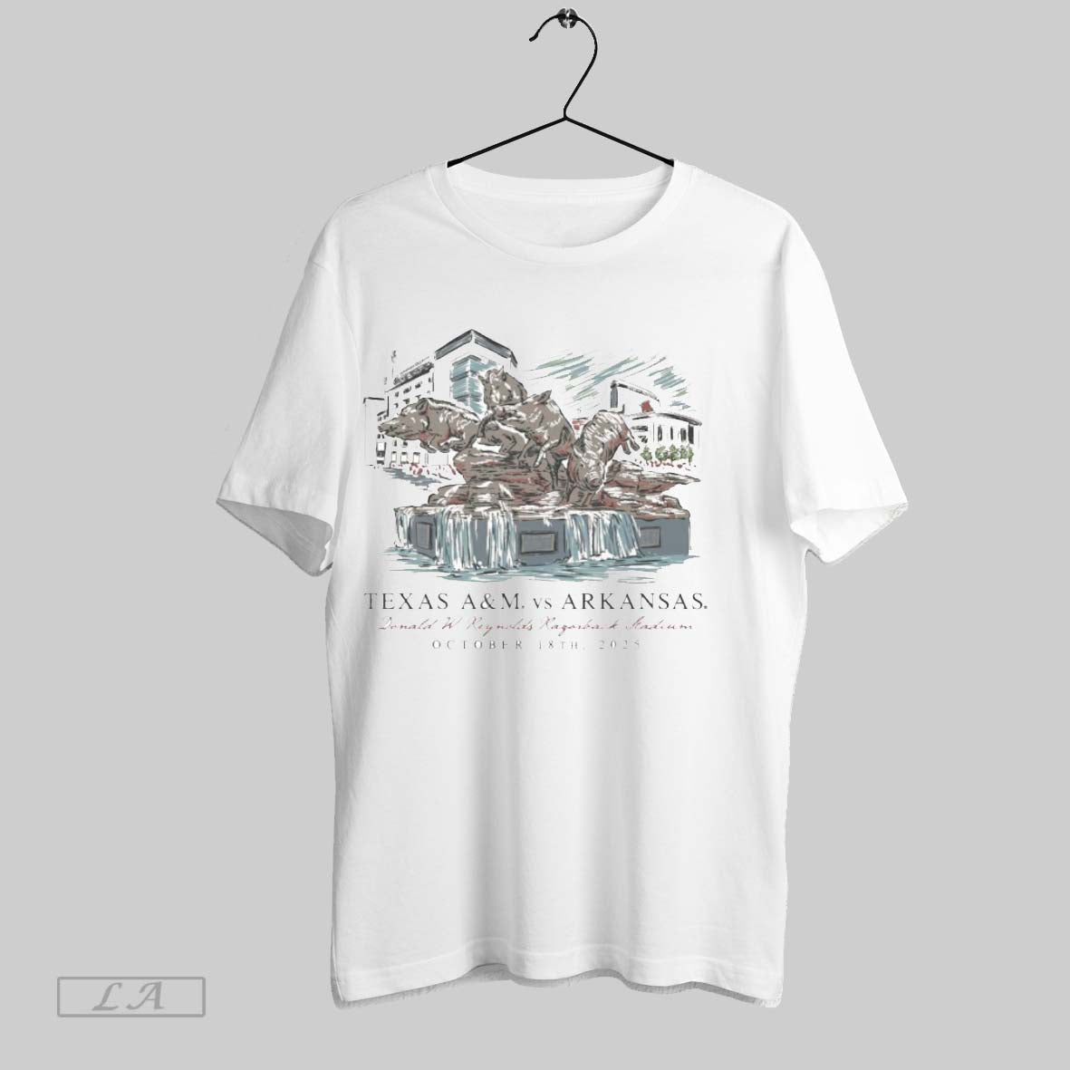 Original Arkansas Vs Texas Am Game Day 2025 October - Adult & Kids T-Shirts, Sweatshirts & Hoodies apparel design preview 1