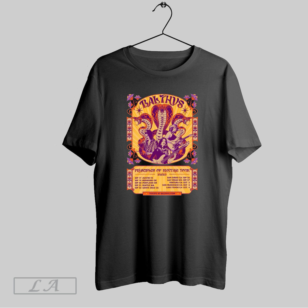 Original Balthvs Principles Of Rhythm Tour 2025 - Adult & Kids T-Shirts, Sweatshirts & Hoodies apparel design preview 1