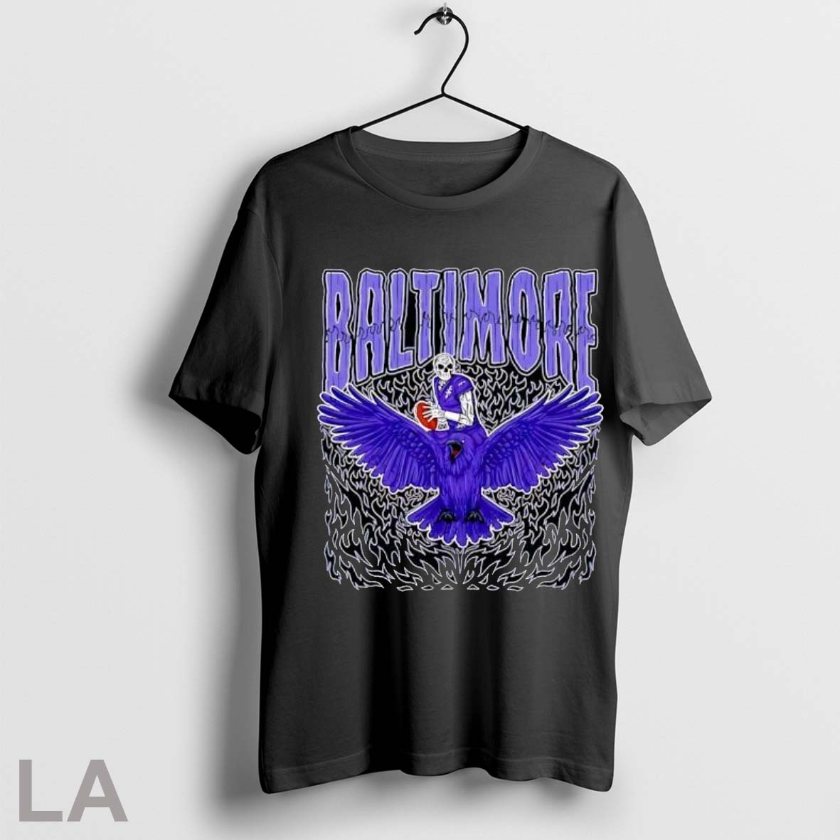Original Baltimore Ravens Skeleton Football Player - Adult & Kids T-Shirts, Sweatshirts & Hoodies apparel design preview 1