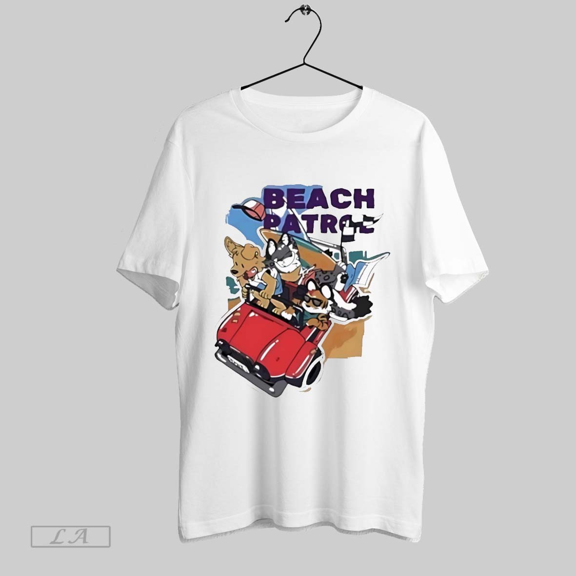 Original Beach Patrol Dogs Car - Adult & Kids T-Shirts, Sweatshirts & Hoodies apparel design preview 1