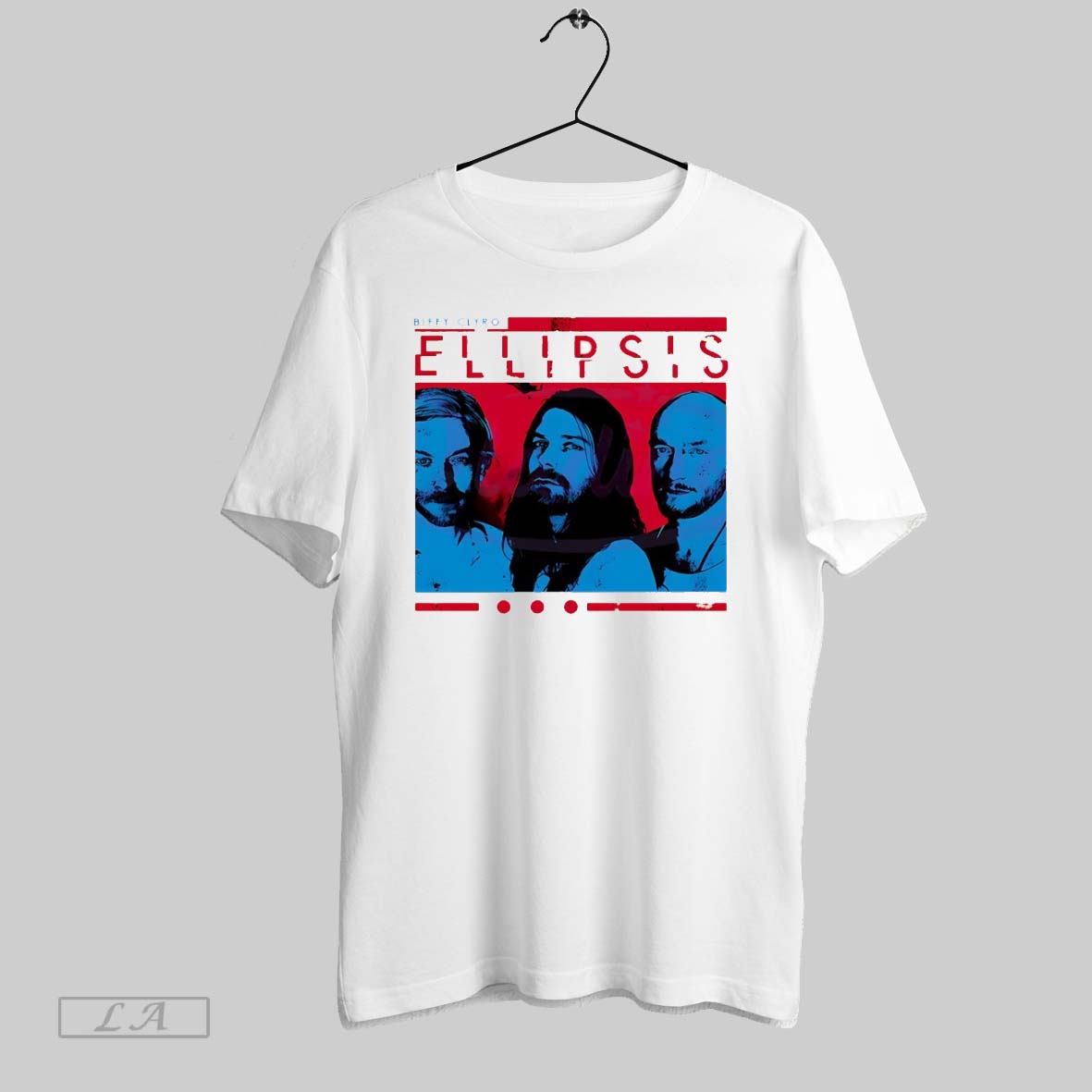 Original Biffy Clyro Ellipsis Album Cover Red Blue - Adult & Kids T-Shirts, Sweatshirts & Hoodies apparel design preview 1