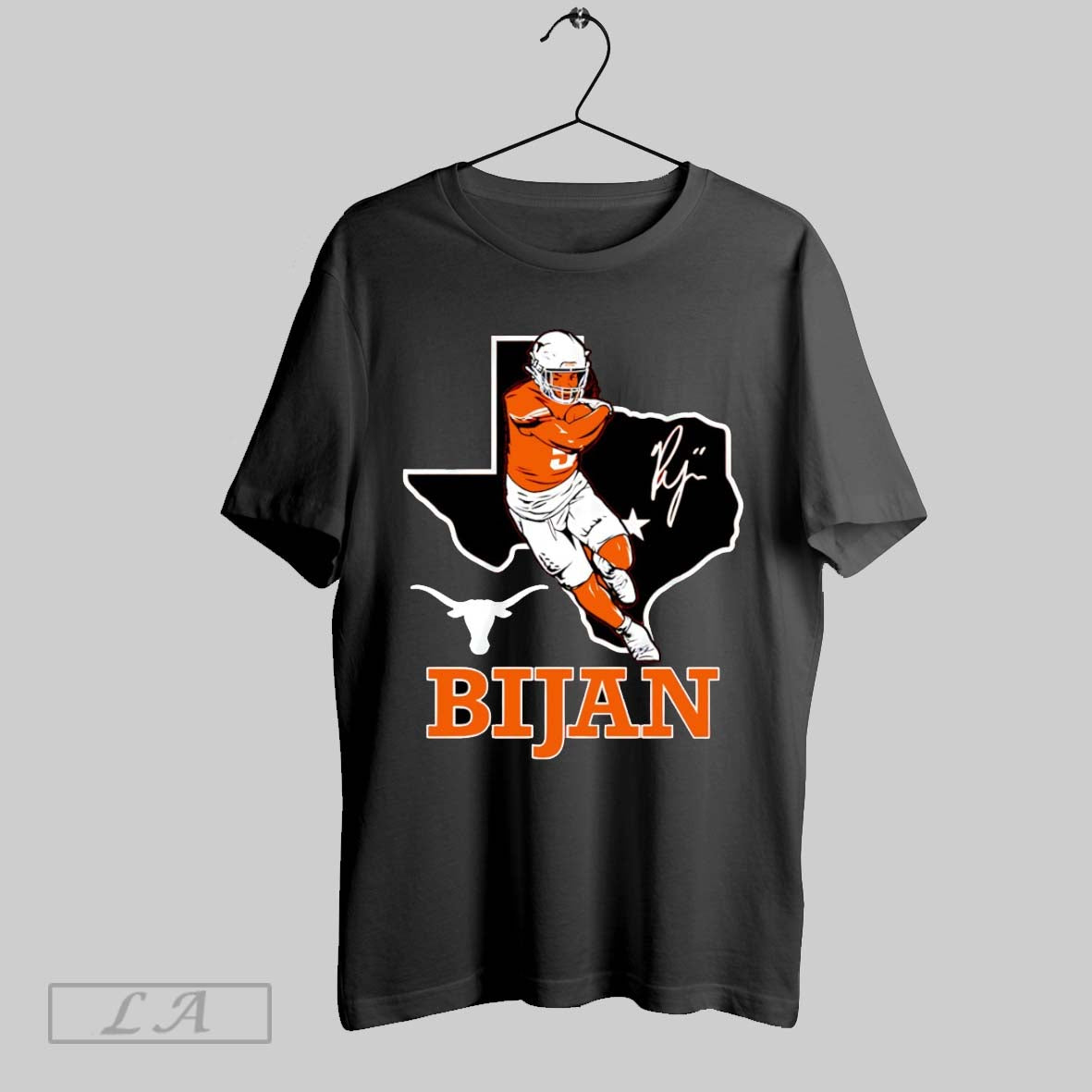 Original Bijan Robinson Texas Longhorns Football - Adult & Kids T-Shirts, Sweatshirts & Hoodies apparel design preview 1