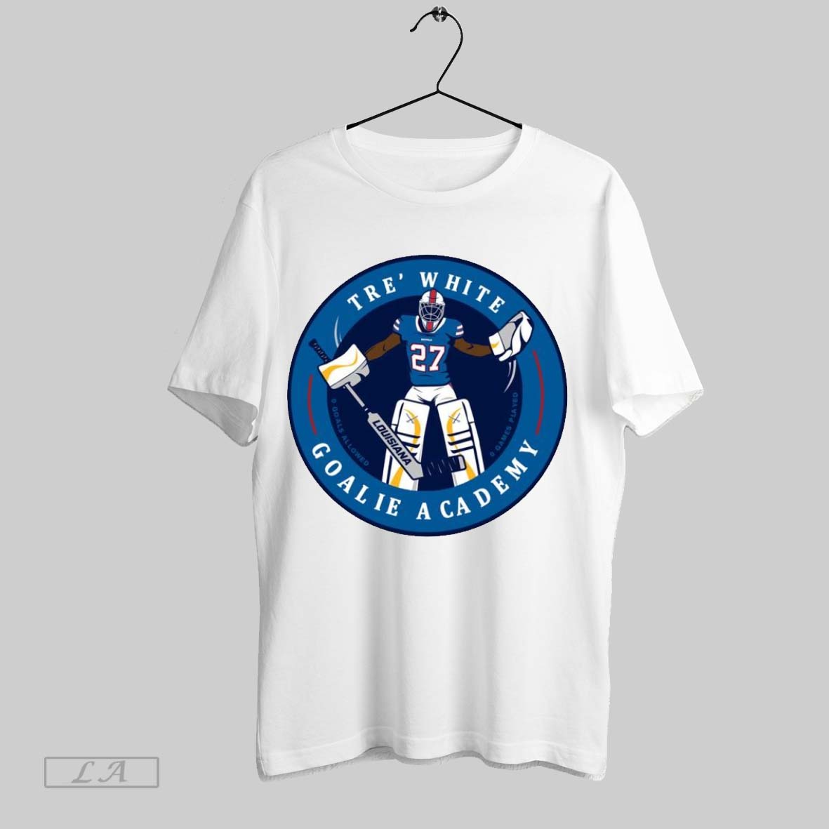 Original Bills Tre White Goalie Academy - Adult & Kids T-Shirts, Sweatshirts & Hoodies apparel design preview 1