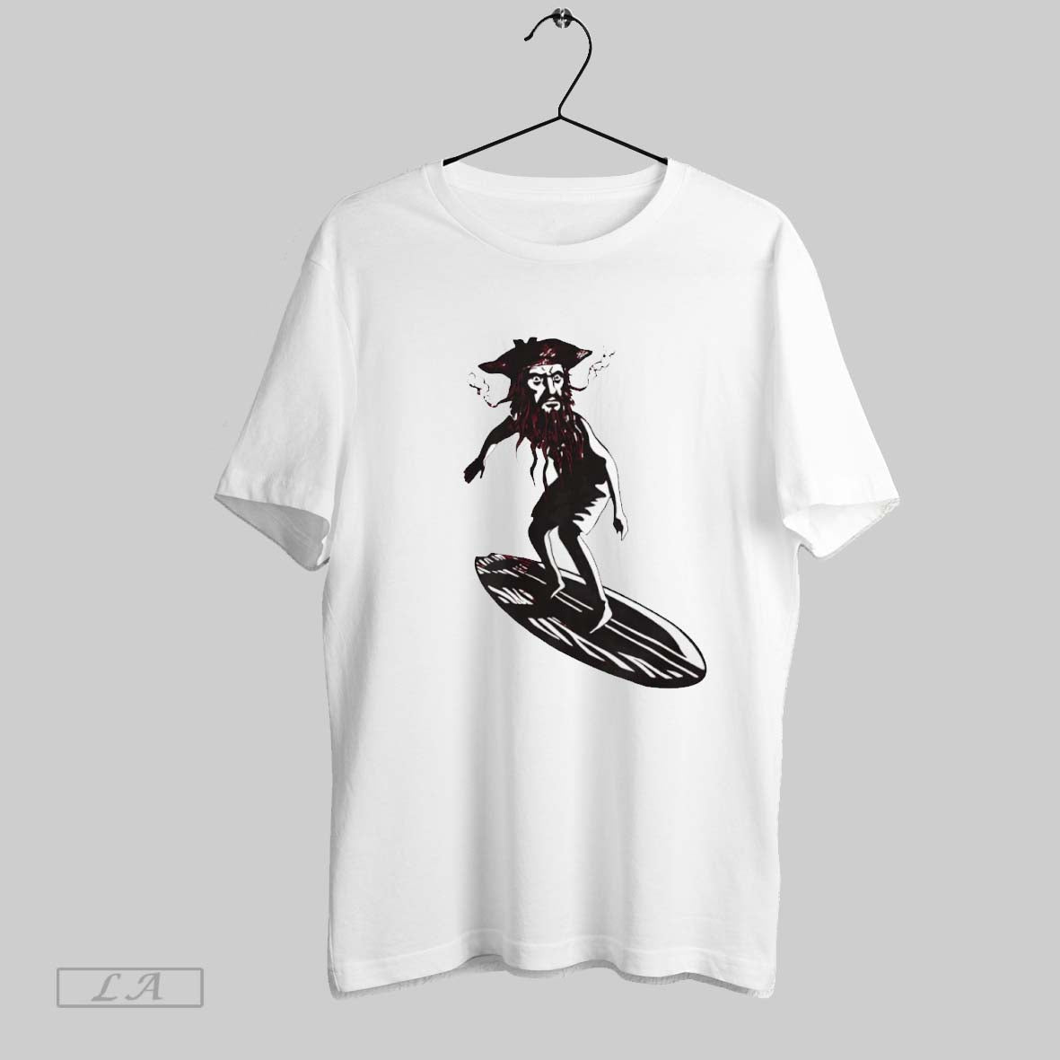 Original Blackbeard Surfer Dude - Adult & Kids T-Shirts, Sweatshirts & Hoodies apparel design preview 1