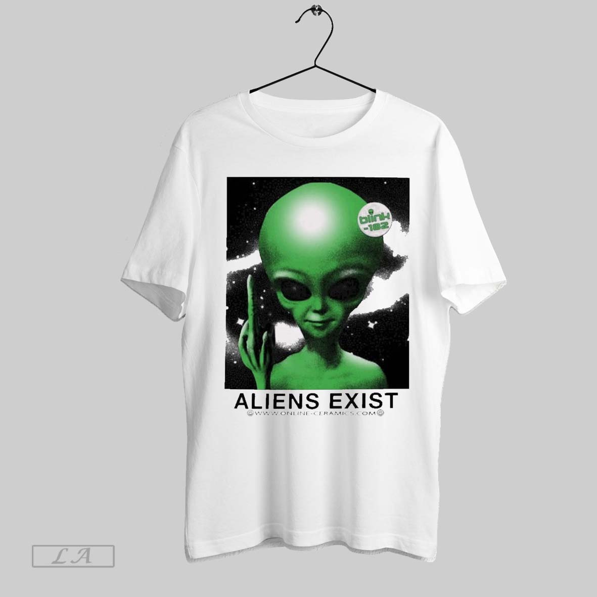 Original Blink 182 Aliens Exist Greetings Fuckers - Adult & Kids T-Shirts, Sweatshirts & Hoodies apparel design preview 1