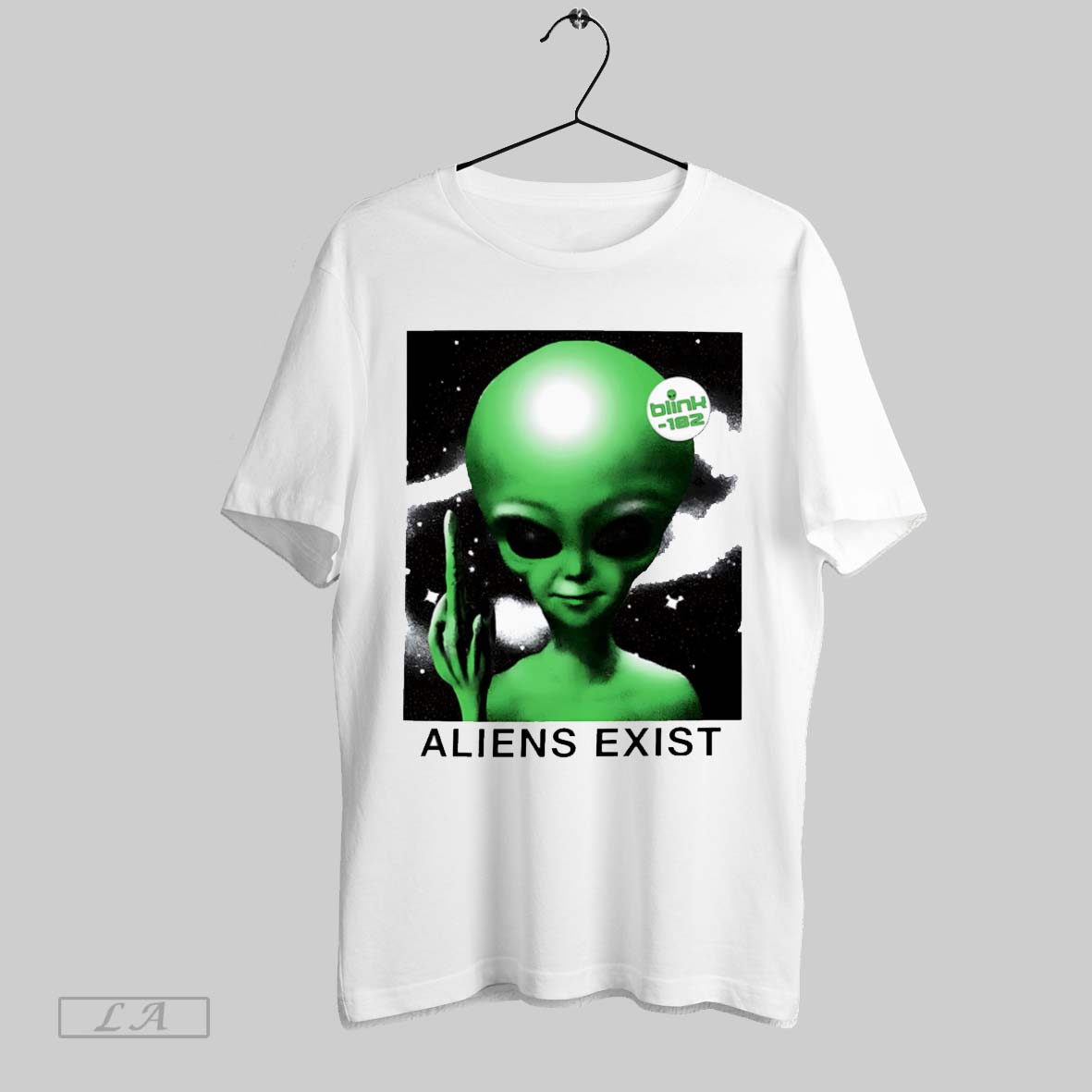 Original Blink 182 Aliens Exist - Adult & Kids T-Shirts, Sweatshirts & Hoodies apparel design preview 1