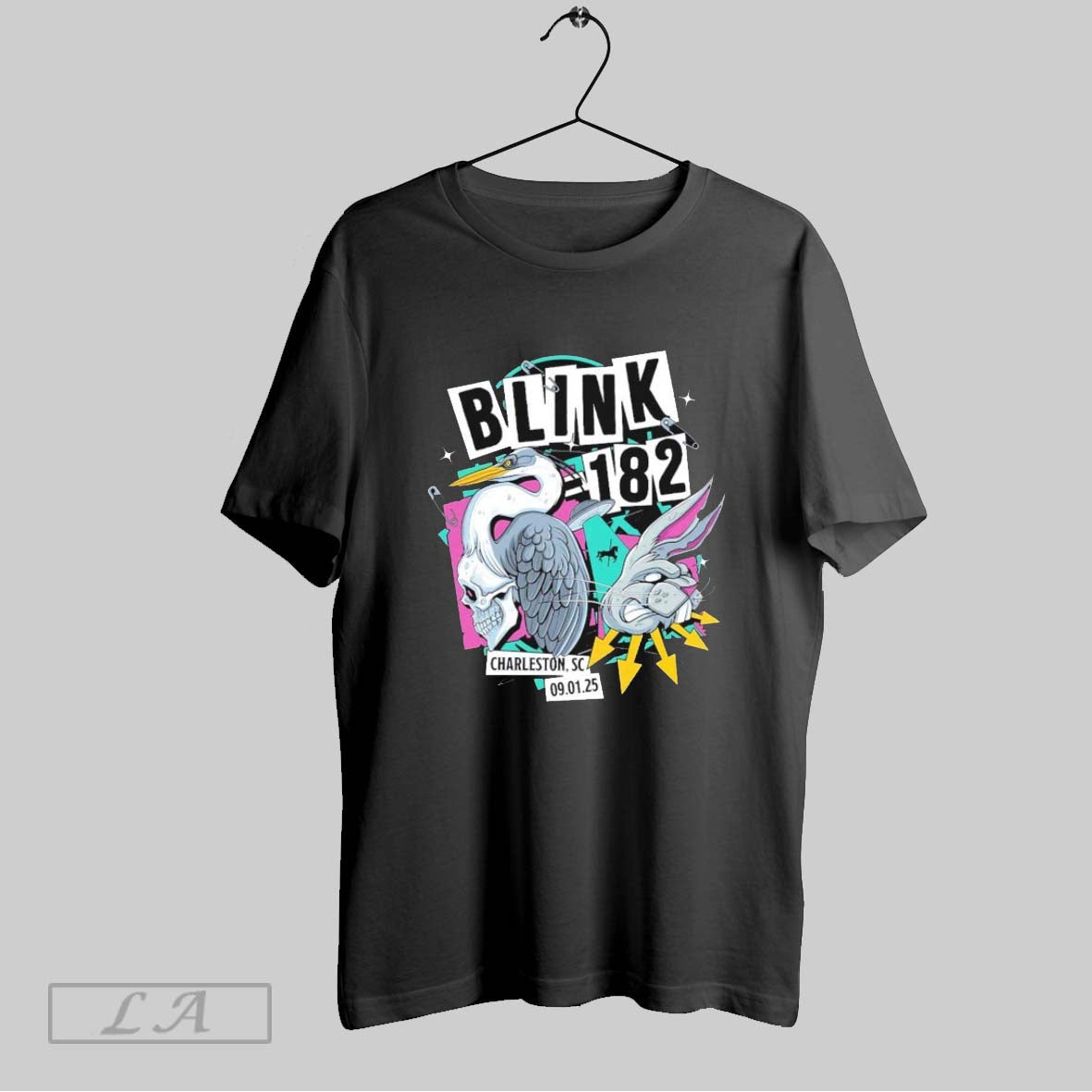 Original Blink 182 Charleston South Carolina Venue At - Adult & Kids T-Shirts, Sweatshirts & Hoodies apparel design preview 1