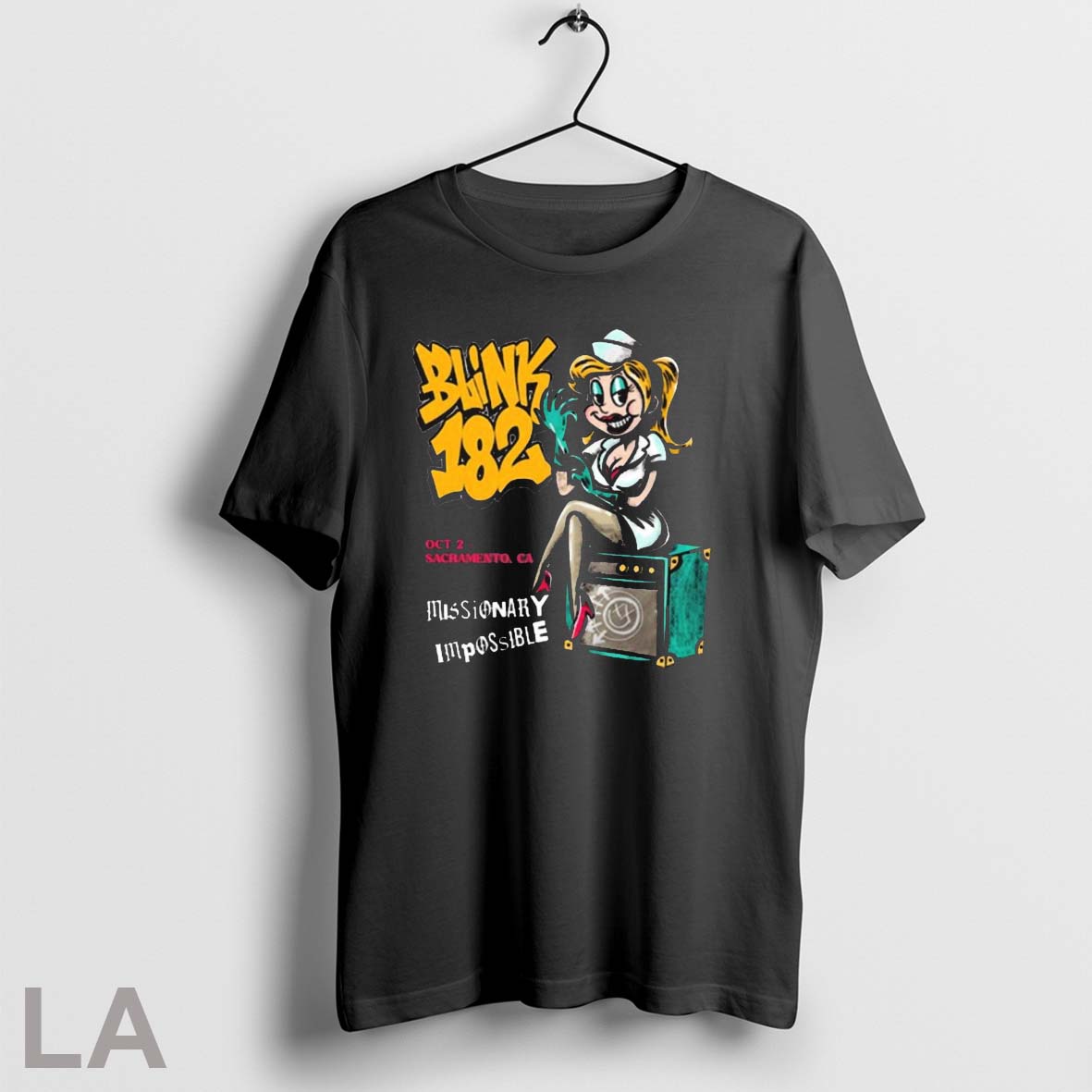 Original Blink 182 Missionary Impossible Aftershock - Adult & Kids T-Shirts, Sweatshirts & Hoodies apparel design preview 1