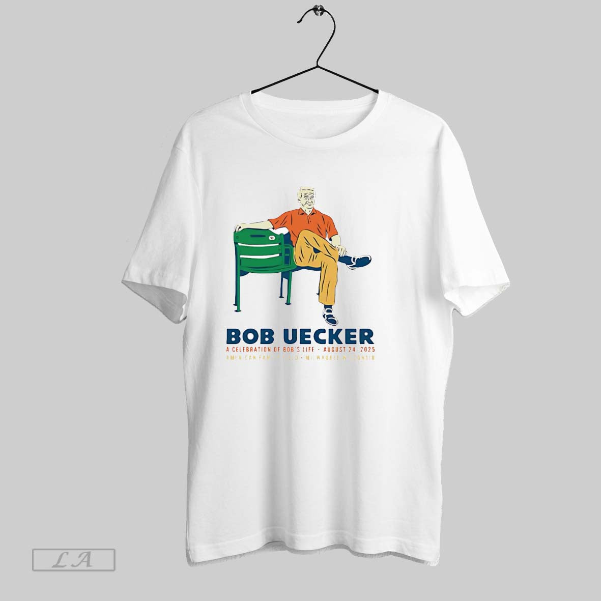 Original Bob Uecker A Celebration Of Bobs Life August - Adult & Kids T-Shirts, Sweatshirts & Hoodies apparel design preview 1
