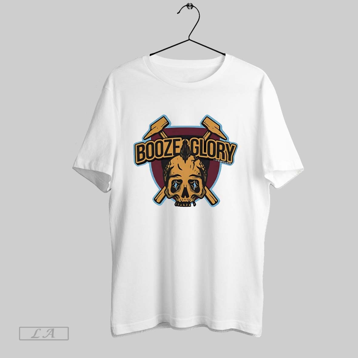 Original Booze And Glory Skull Logo - Adult & Kids T-Shirts, Sweatshirts & Hoodies apparel design preview 1