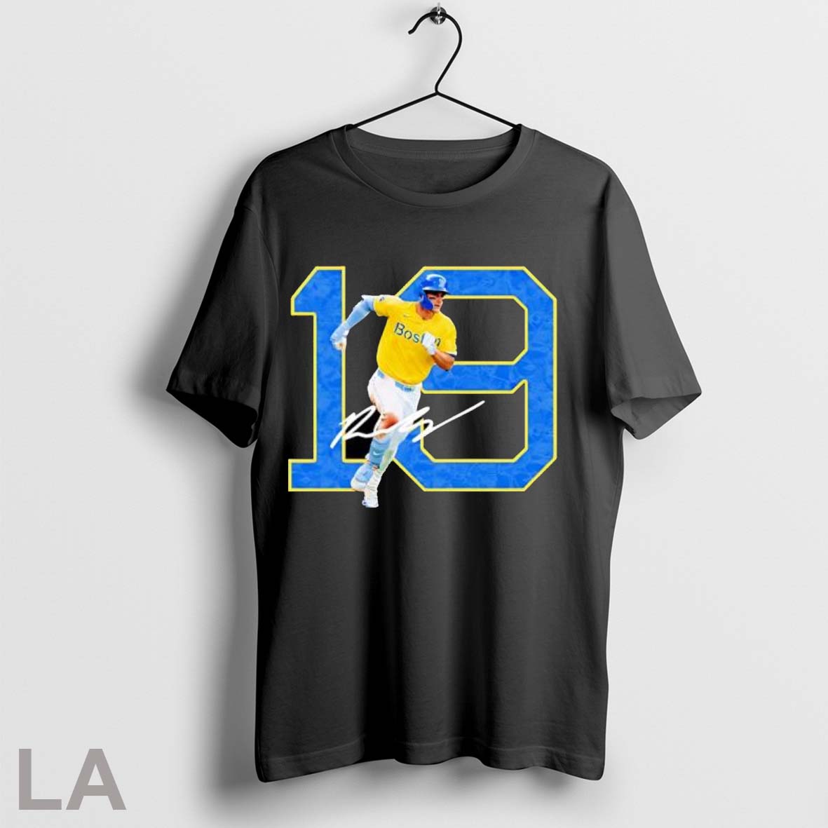 Original Boston Red Sox Player Number 19 Yellow - Adult & Kids T-Shirts, Sweatshirts & Hoodies apparel design preview 1