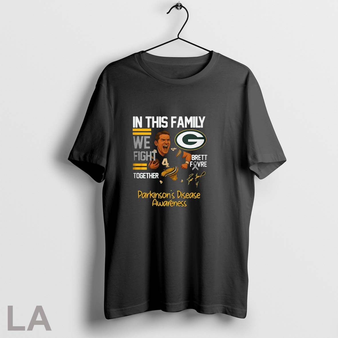 Original Brett Favre Green Bay Packers In This Family - Adult & Kids T-Shirts, Sweatshirts & Hoodies apparel design preview 1
