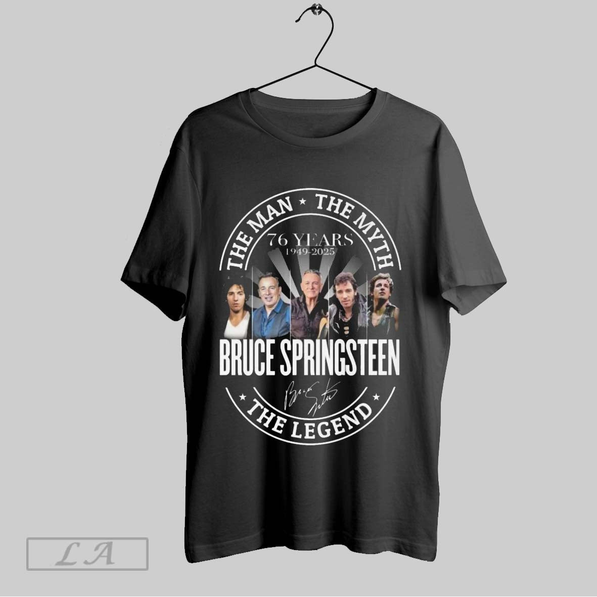 Original Bruce Springsteen 76 Years Of Legend The Man - Adult & Kids T-Shirts, Sweatshirts & Hoodies apparel design preview 1
