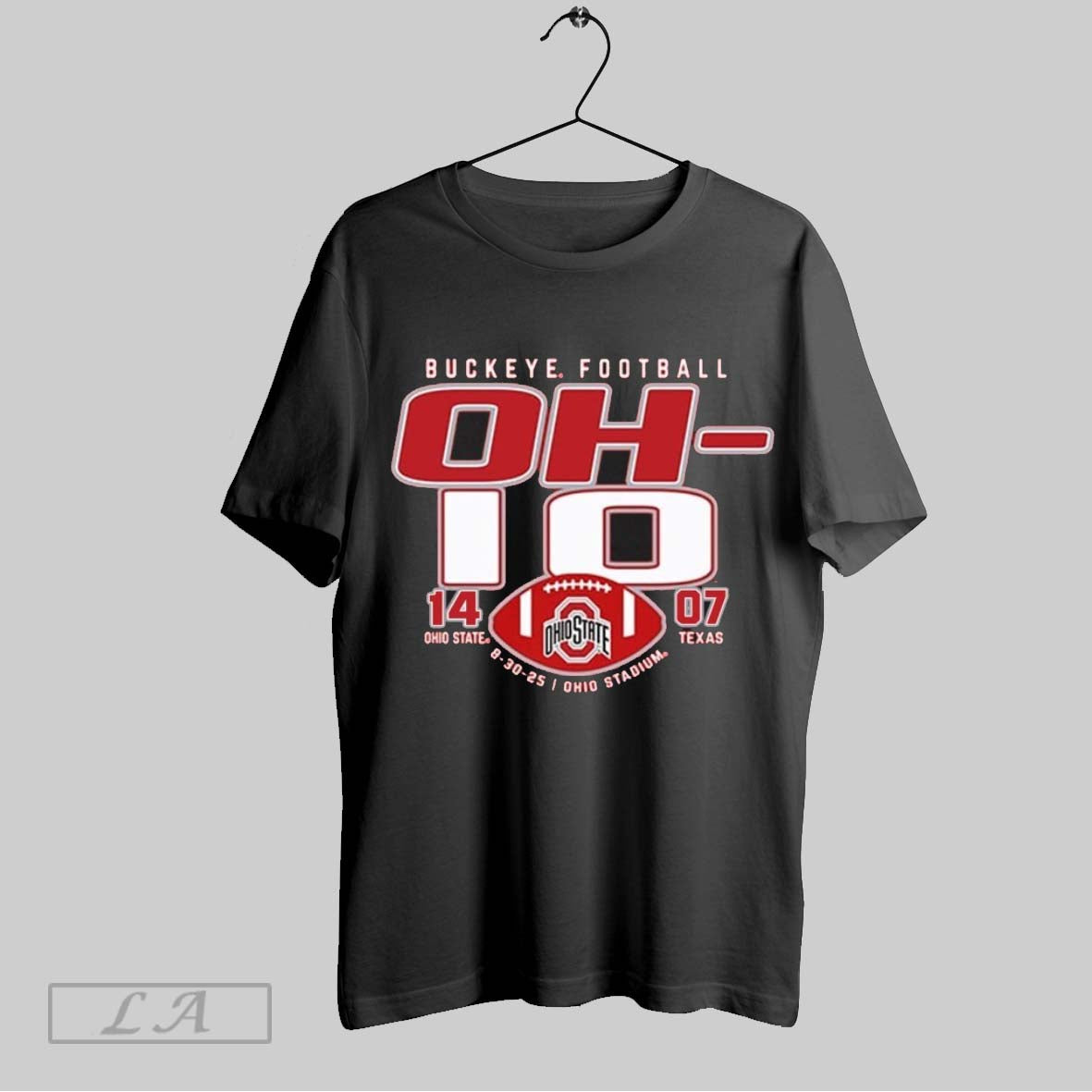Original Buckeyes Football Oh I O Osu 14 7 Texas - Adult & Kids T-Shirts, Sweatshirts & Hoodies apparel design preview 1