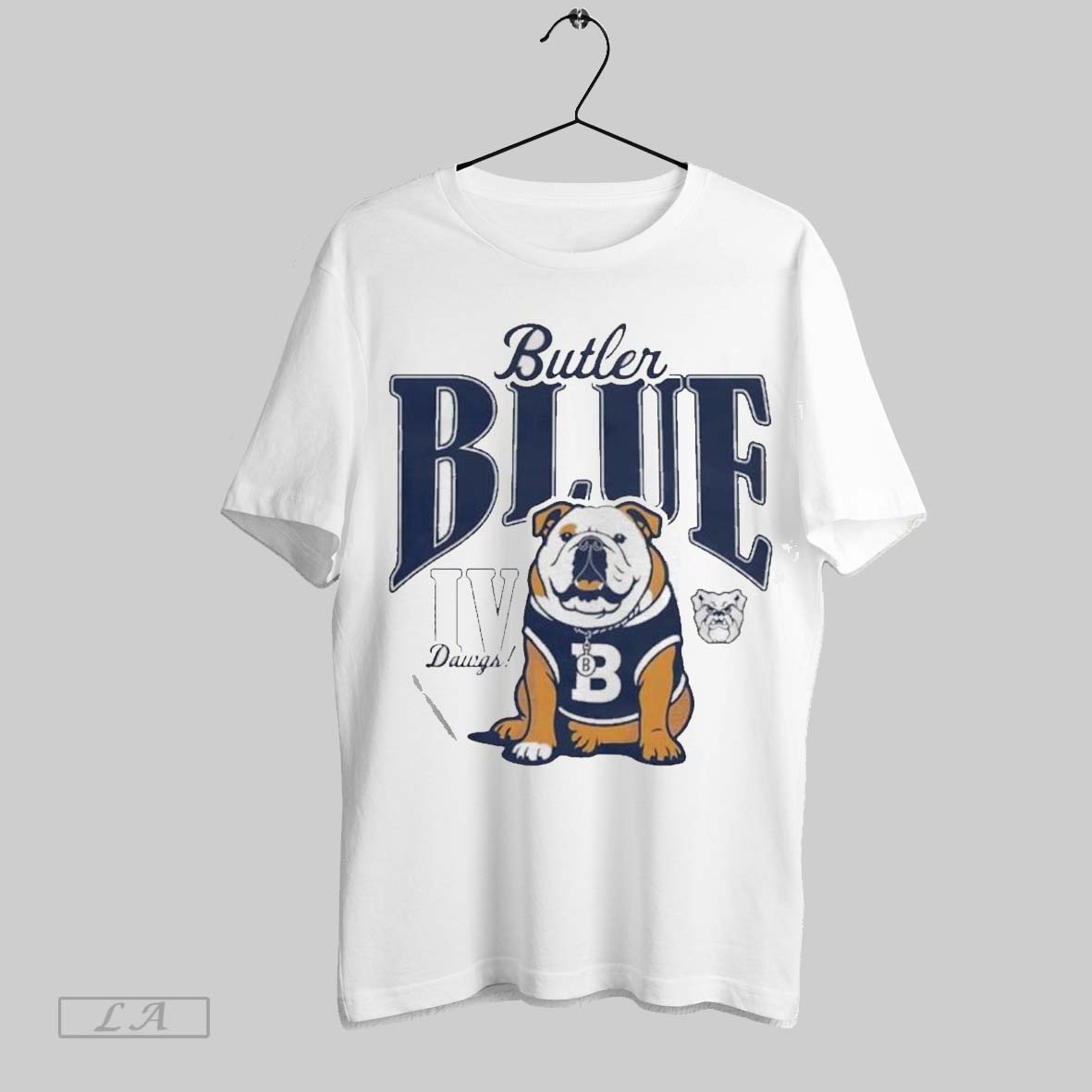 Original Butler University Blue Iv Dawgs Mascot - Adult & Kids T-Shirts, Sweatshirts & Hoodies apparel design preview 1
