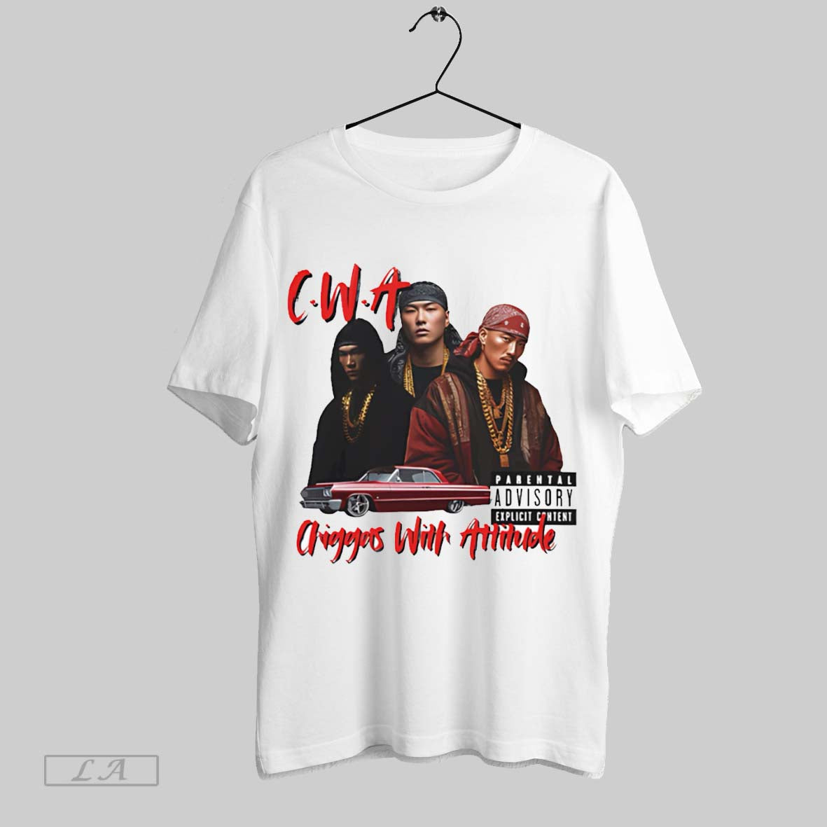 Original Cwa Chiggas With Attitude White Poster - Adult & Kids T-Shirts, Sweatshirts & Hoodies apparel design preview 1
