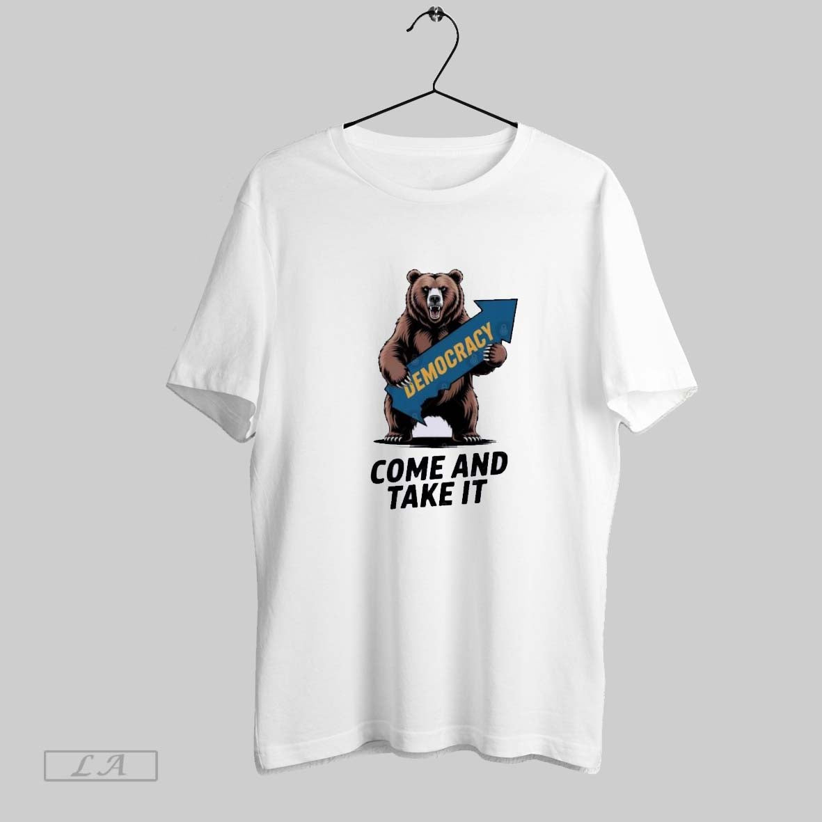 Original California Bear Democracy Come And Take It - Adult & Kids T-Shirts, Sweatshirts & Hoodies apparel design preview 1