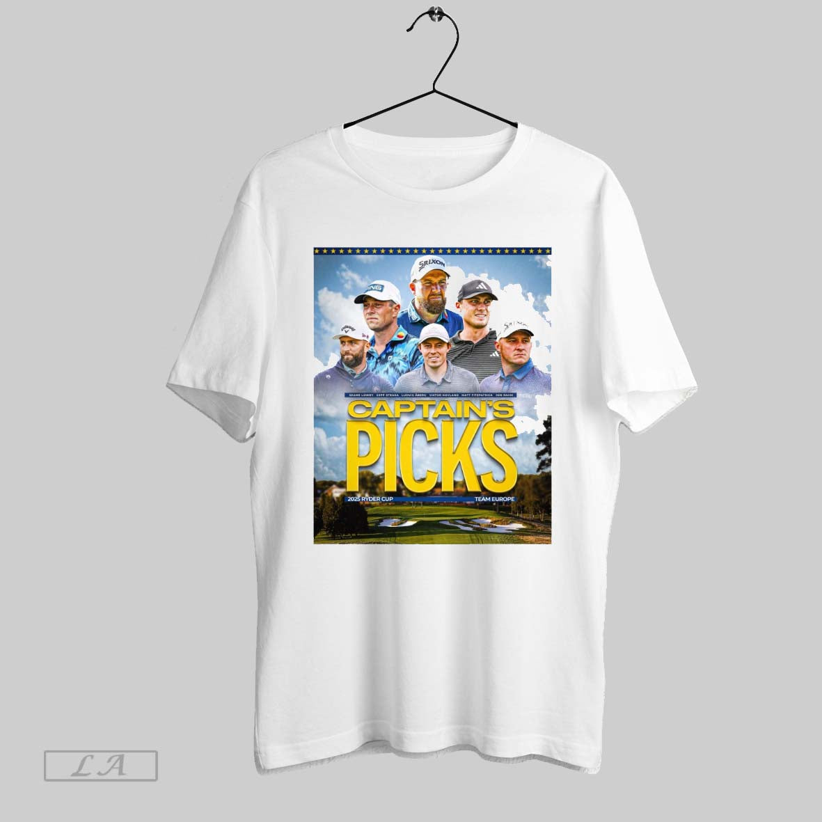 Original Captains Pick 2025 Ryder Cup Team Europe - Adult & Kids T-Shirts, Sweatshirts & Hoodies apparel design preview 1