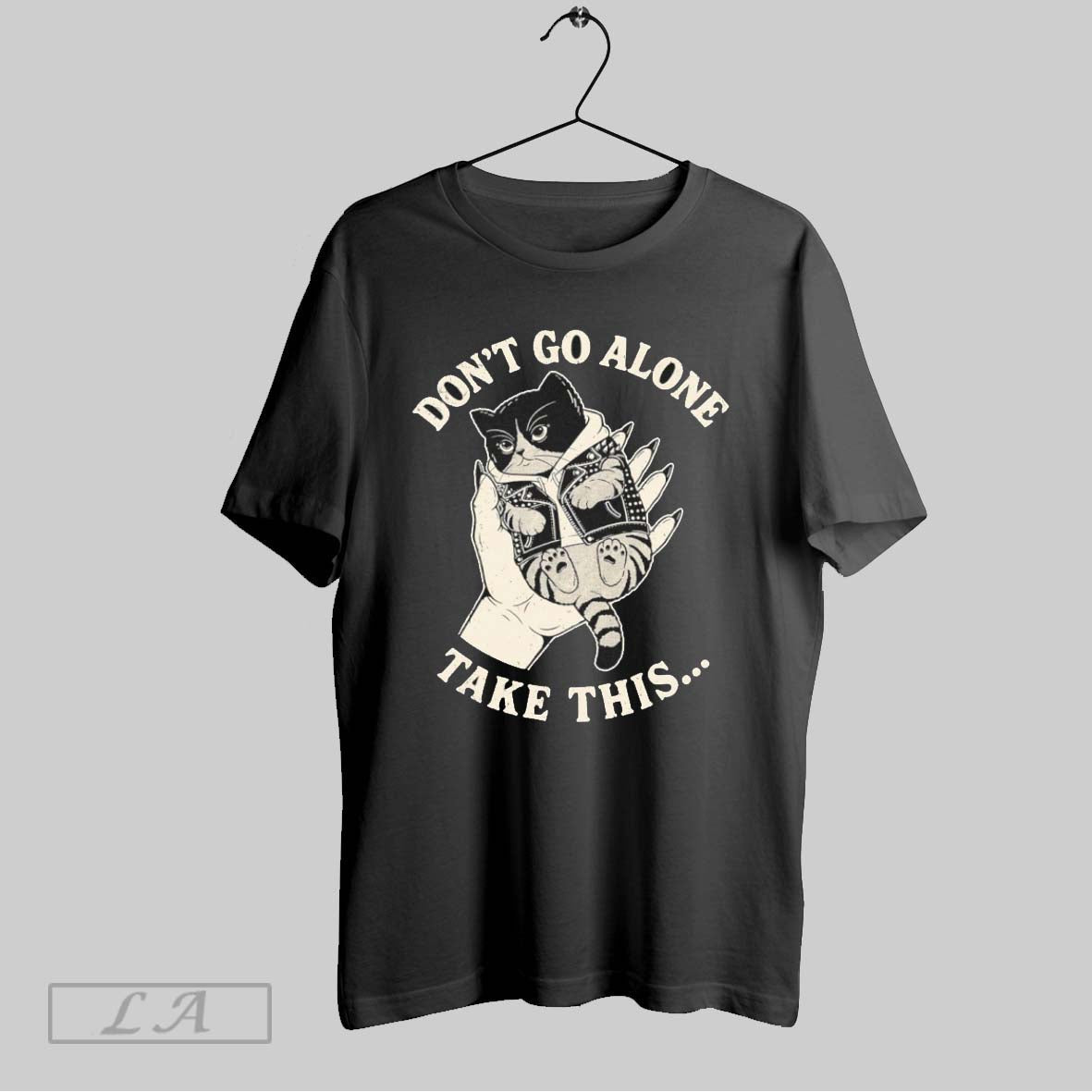 Original Cat Dont Go Alone Take This Vintage - Adult & Kids T-Shirts, Sweatshirts & Hoodies apparel design preview 1