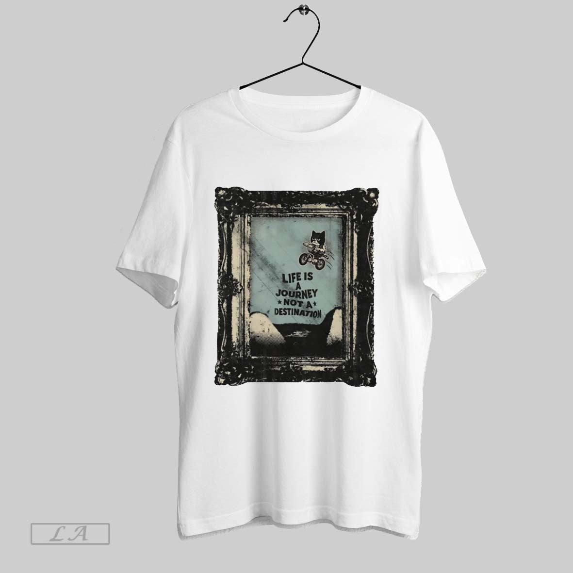 Original Cat Life Is A Journey Not Destination - Adult & Kids T-Shirts, Sweatshirts & Hoodies apparel design preview 1