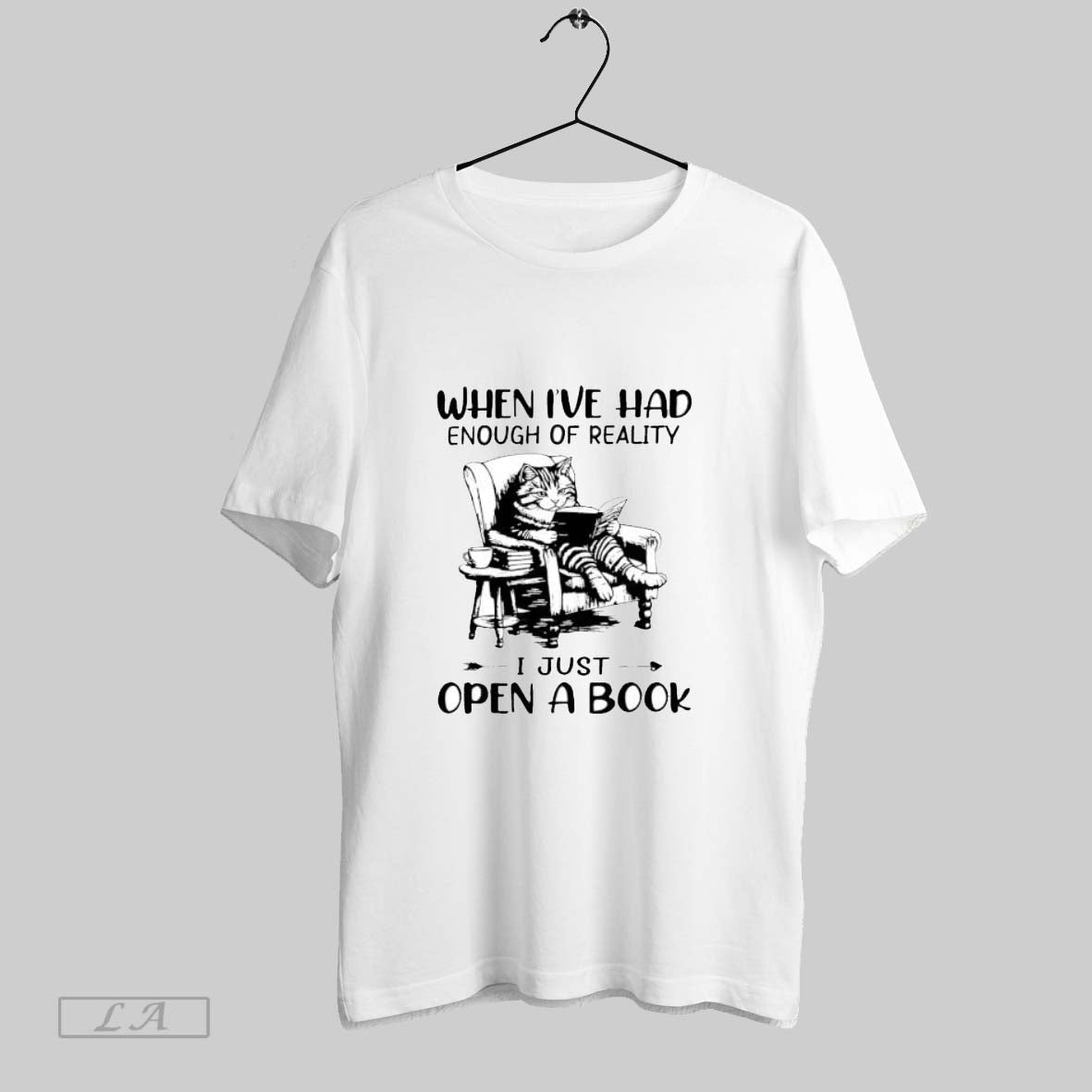 Original Cat When Ive Had Enough Of Reality - Adult & Kids T-Shirts, Sweatshirts & Hoodies apparel design preview 1