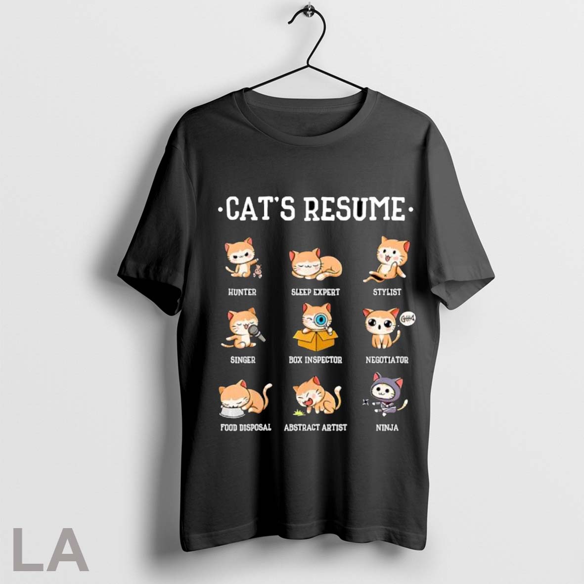 Original Cats Resume Life Of A Cat Animal - Adult & Kids T-Shirts, Sweatshirts & Hoodies apparel design preview 1