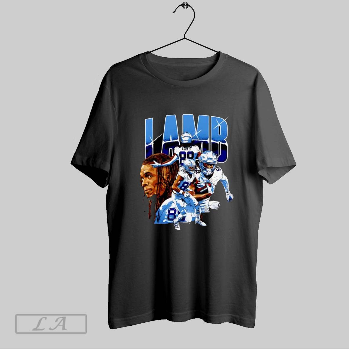 Original Ceedee Lamb Dallas Collage Vintage - Adult & Kids T-Shirts, Sweatshirts & Hoodies apparel design preview 1