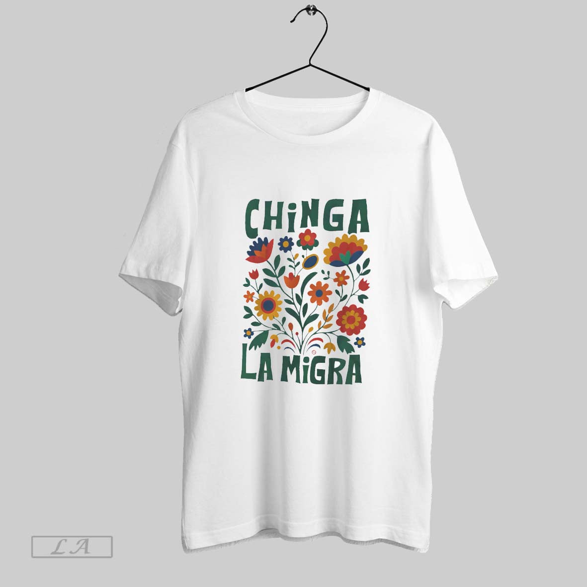 Original Chinga La Migra Abolish Ice Protest - Adult & Kids T-Shirts, Sweatshirts & Hoodies apparel design preview 1