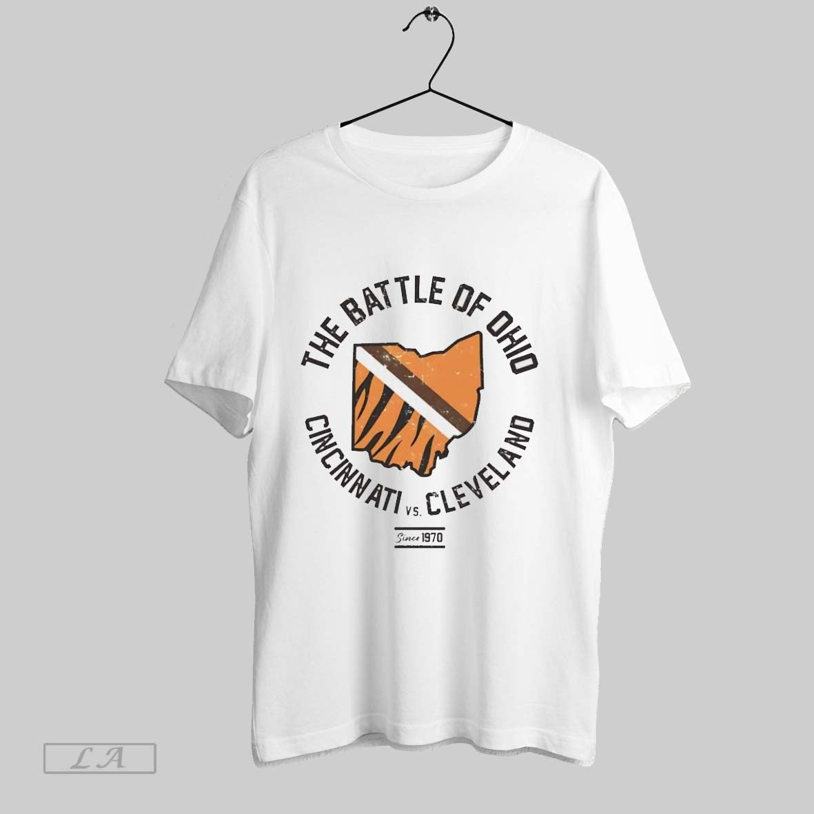Original Cincinnati Vs Cleveland The Battle Of Ohio - Adult & Kids T-Shirts, Sweatshirts & Hoodies apparel design preview 1