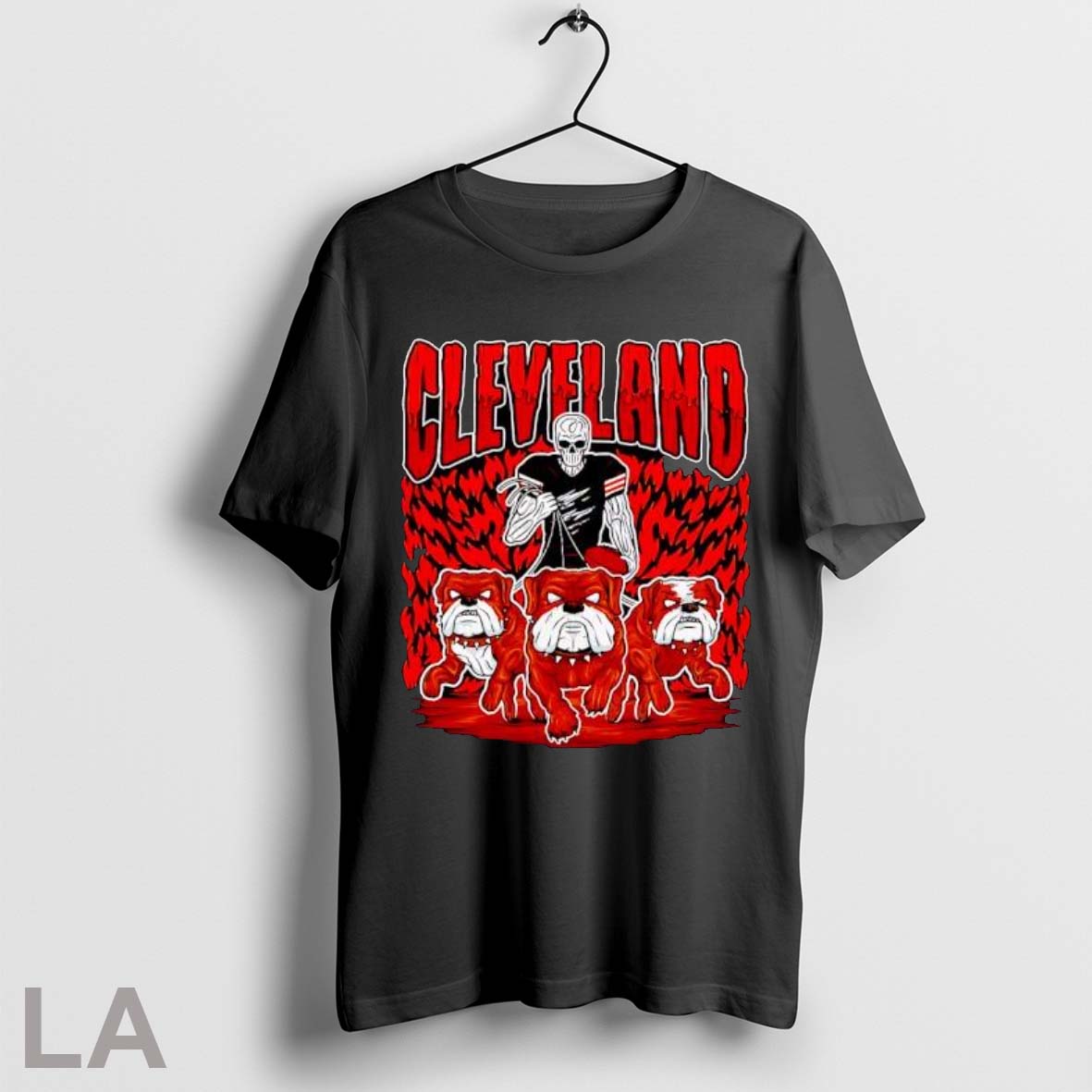 Original Cleveland Browns Skeleton Football Player - Adult & Kids T-Shirts, Sweatshirts & Hoodies apparel design preview 1