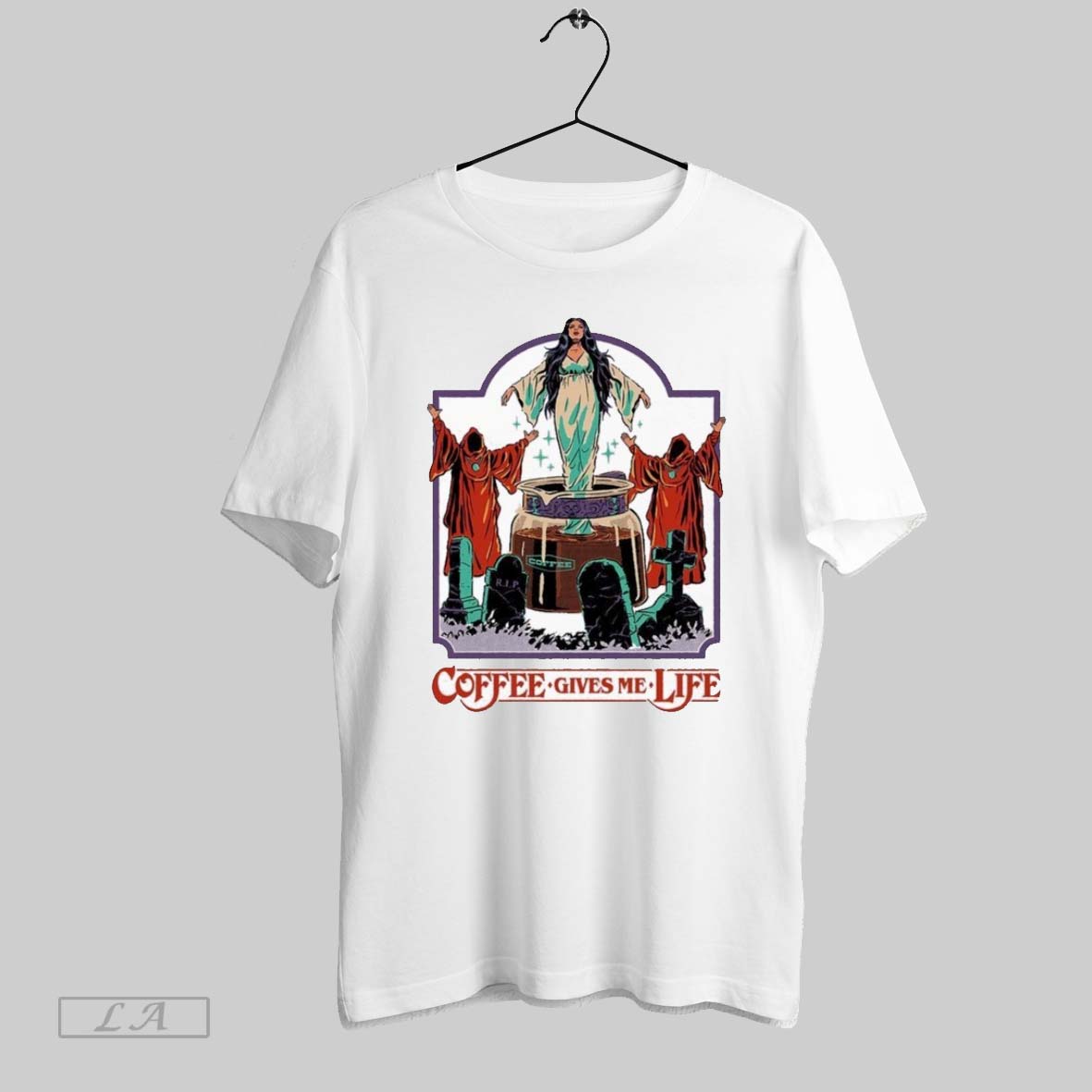 Original Coffee Gives Me Life - Adult & Kids T-Shirts, Sweatshirts & Hoodies apparel design preview 1