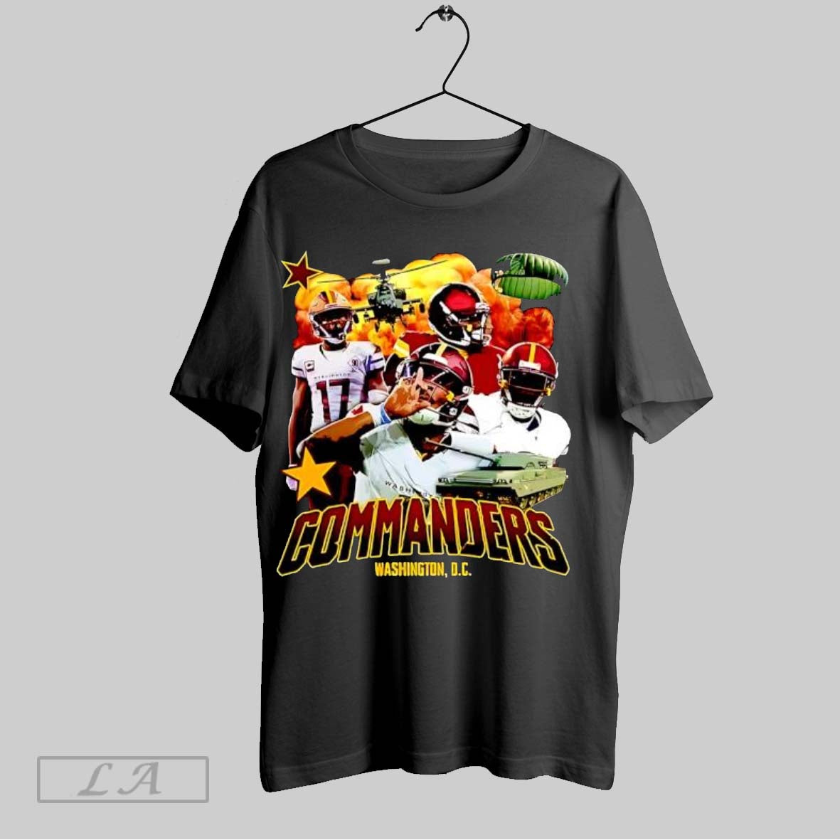 Original Commanders Washington D C Military Tank - Adult & Kids T-Shirts, Sweatshirts & Hoodies apparel design preview 1