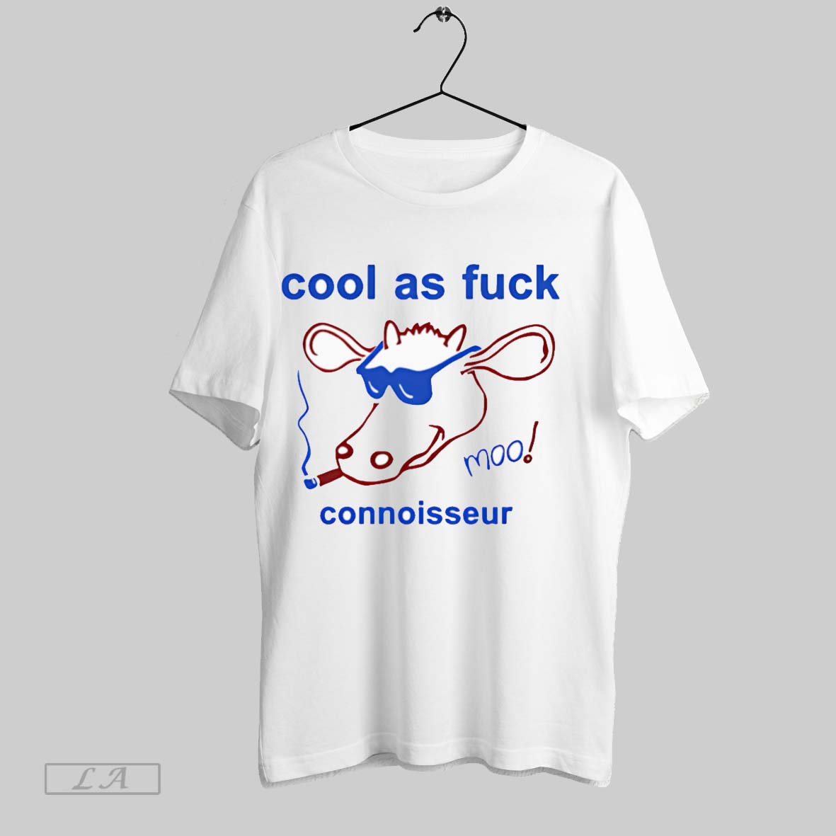 Original Cool As Fuck Connoisseurs Smoking White - Adult & Kids T-Shirts, Sweatshirts & Hoodies apparel design preview 1