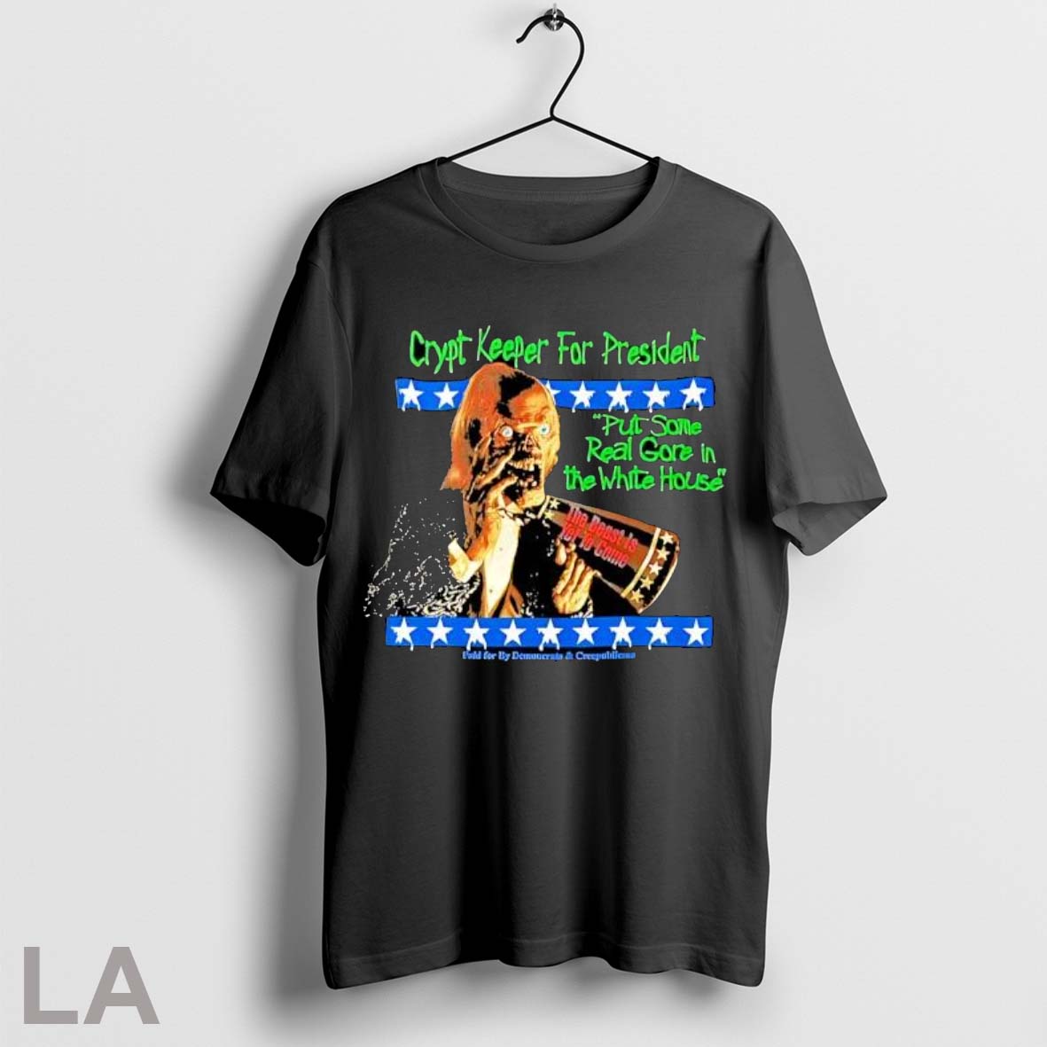 Original Crypt Keeper For President Paid By Democrats - Adult & Kids T-Shirts, Sweatshirts & Hoodies apparel design preview 1