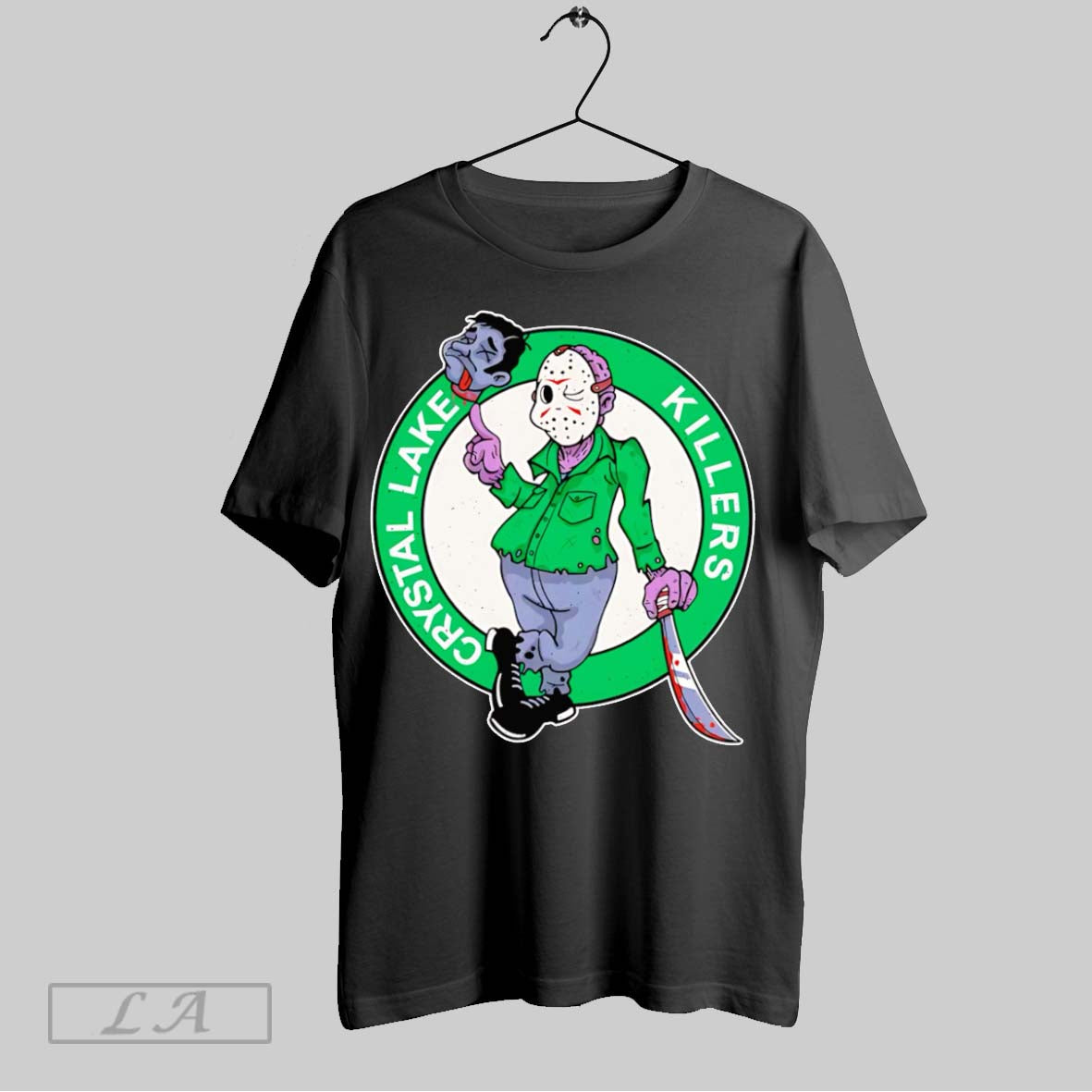 Original Crystal Lake Killers Jason Voorhees Boston - Adult & Kids T-Shirts, Sweatshirts & Hoodies apparel design preview 1