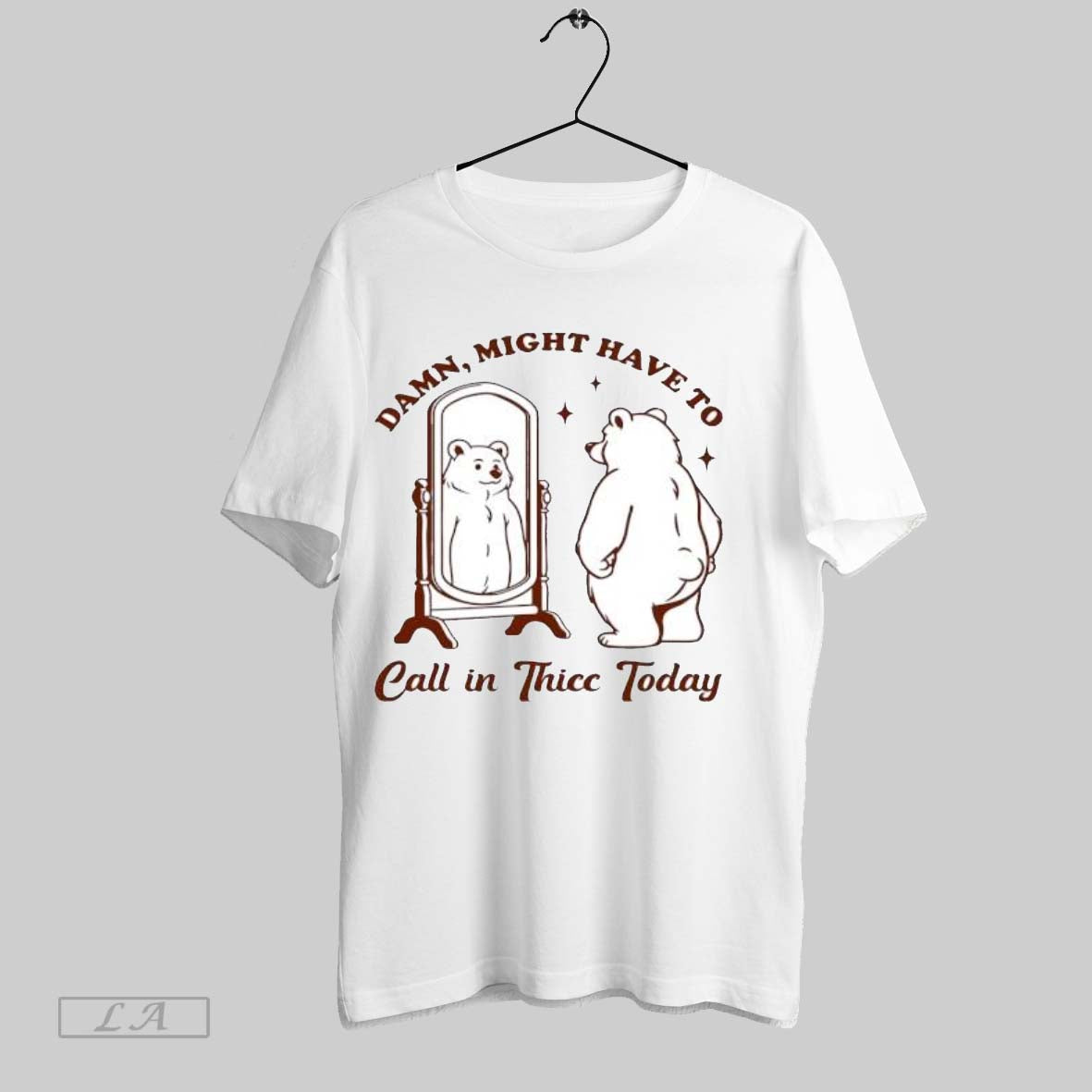 Original Damn Might Have To Call In Thicc Today - Adult & Kids T-Shirts, Sweatshirts & Hoodies apparel design preview 1