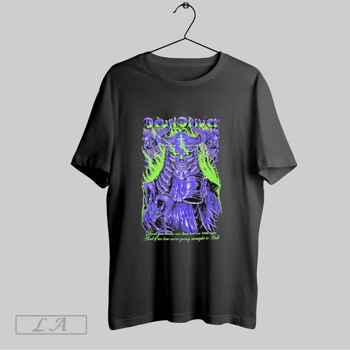 Original Devildriver Dont You Know Our Lives Are On - Adult & Kids T-Shirts, Sweatshirts & Hoodies apparel design preview 1