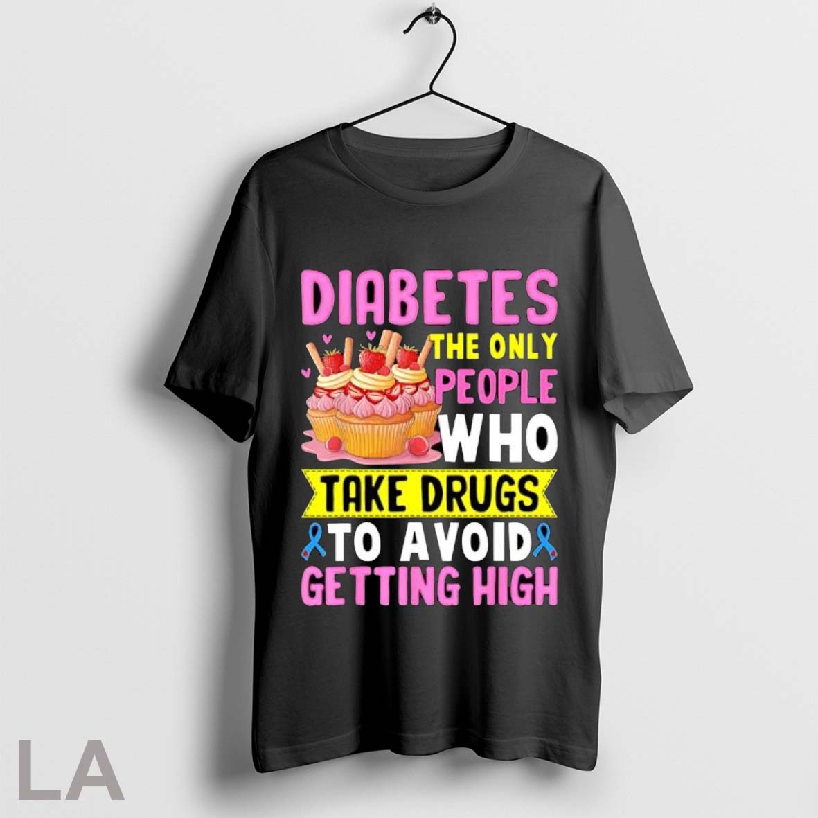 Original Diabetes The Only People Who Take Drugs To - Adult & Kids T-Shirts, Sweatshirts & Hoodies apparel design preview 1