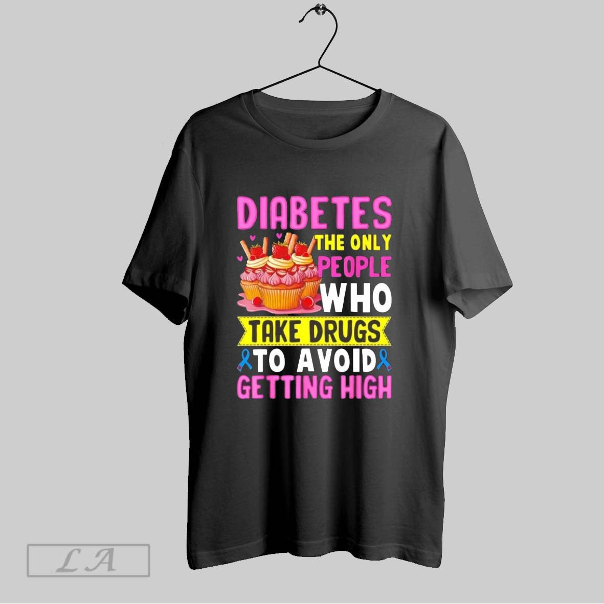 Original Diabetes The Only People Who Take Drugs To - Adult & Kids T-Shirts, Sweatshirts & Hoodies apparel design preview 1