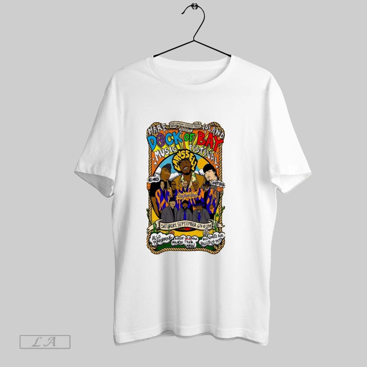 Original Dock Of Bay Music Festival 2025 Mare Island - Adult & Kids T-Shirts, Sweatshirts & Hoodies apparel design preview 1