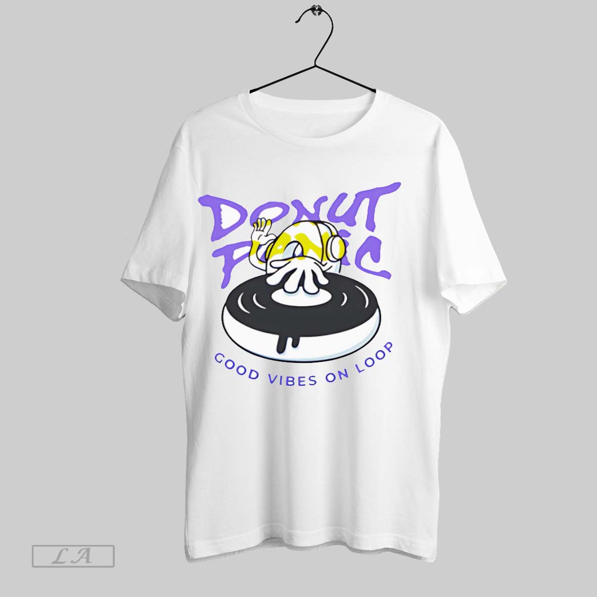 Original Donut Good Vibes On Loop - Adult & Kids T-Shirts, Sweatshirts & Hoodies apparel design preview 1