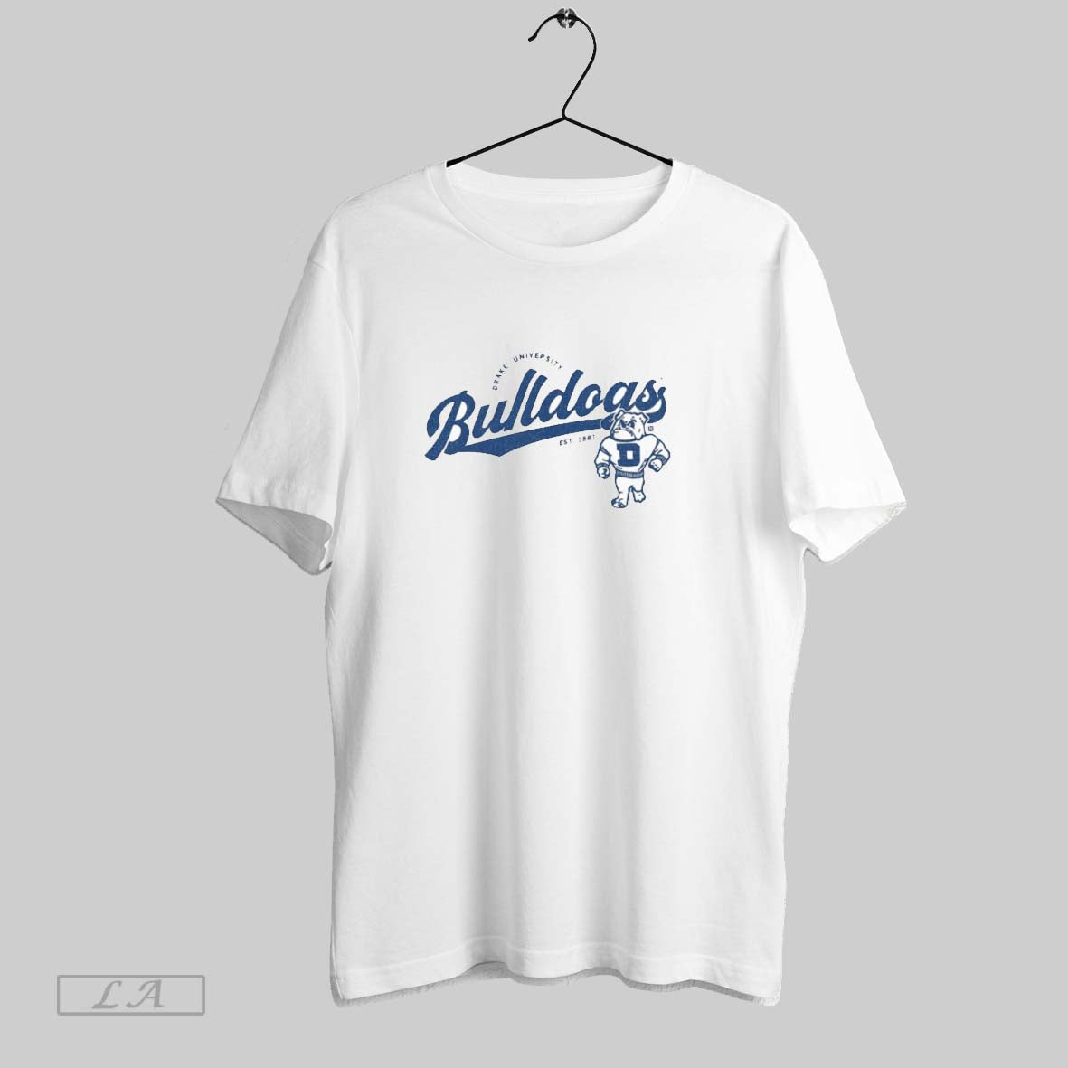 Original Drake University Bulldogs Script Logo - Adult & Kids T-Shirts, Sweatshirts & Hoodies apparel design preview 1