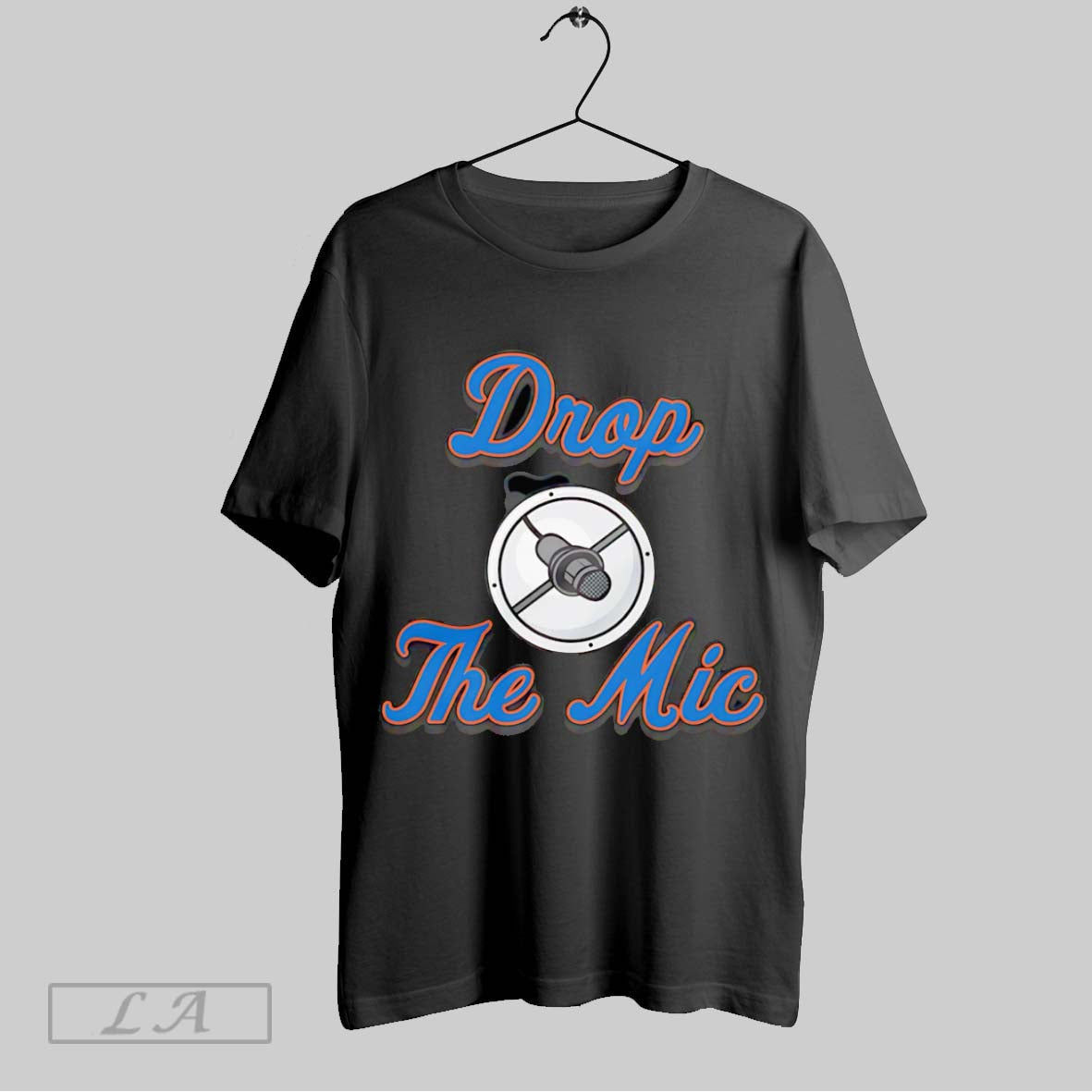 Original Drop The Mic New York Mets - Adult & Kids T-Shirts, Sweatshirts & Hoodies apparel design preview 1